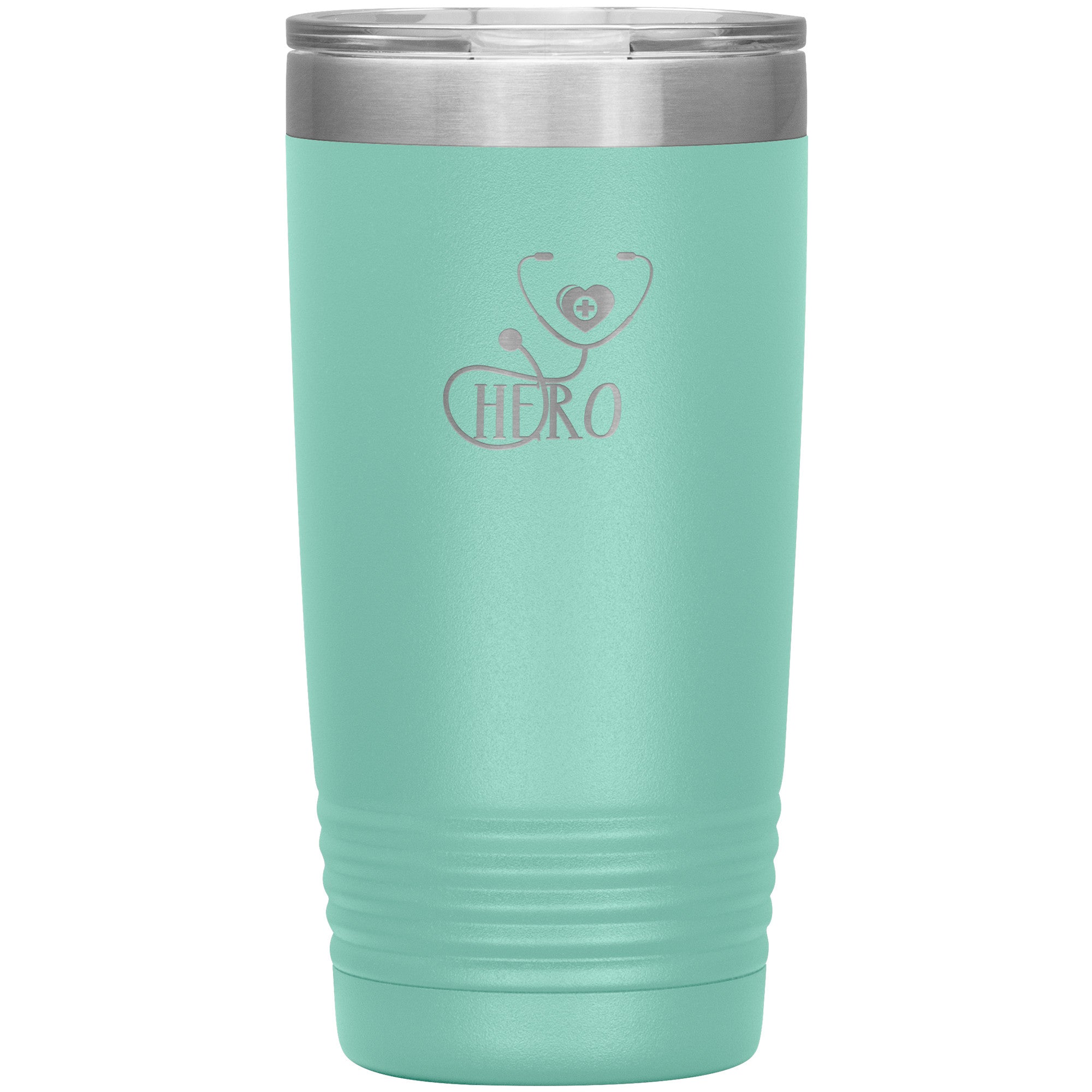 20oz Polar Camel Insulated Tumbler with Hero Stethoscope Design - Honor Healthcare Heroes with Every Sip