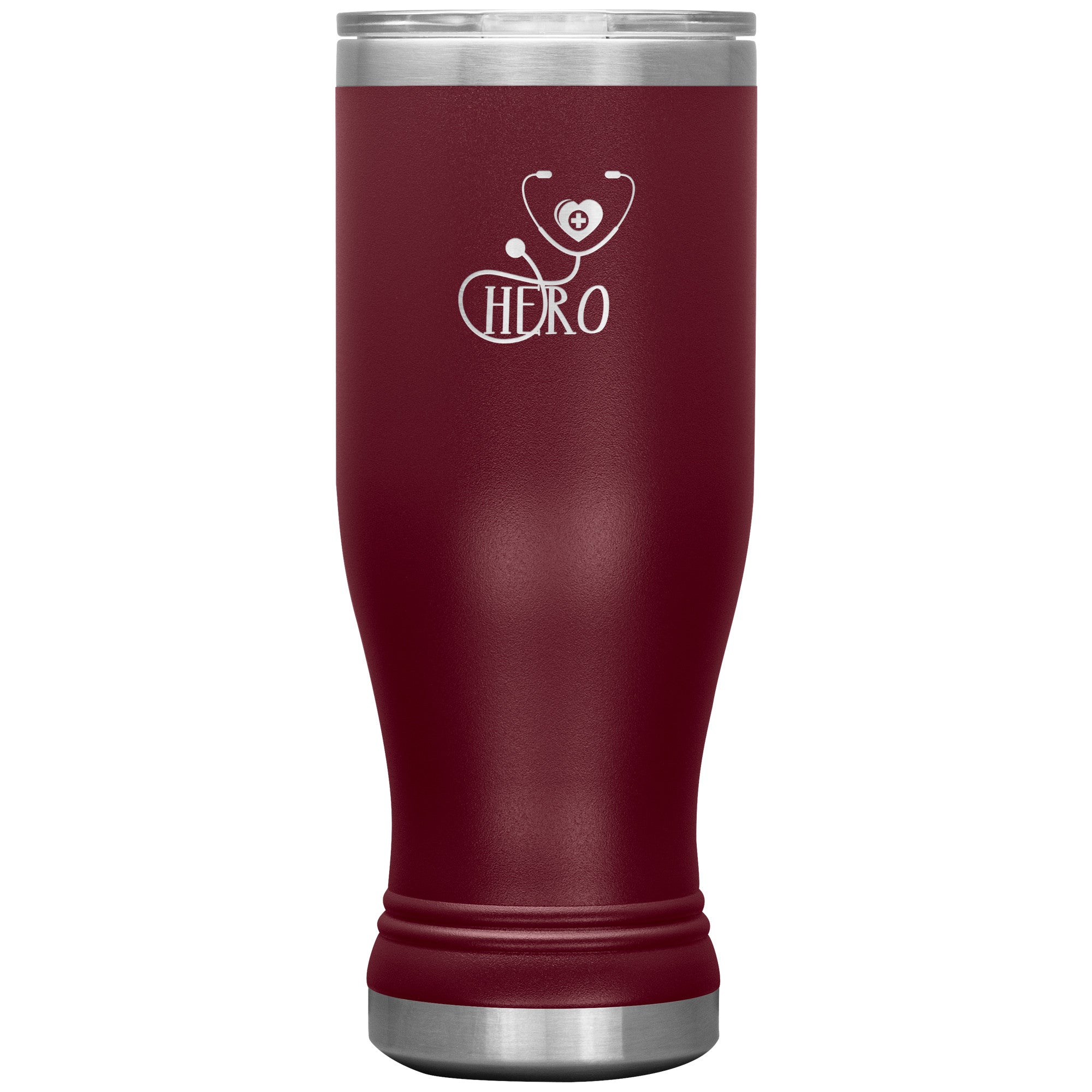 20oz Polar Camel Insulated Tumbler with "Hero Stethoscope" Design – Perfect for Healthcare Professionals