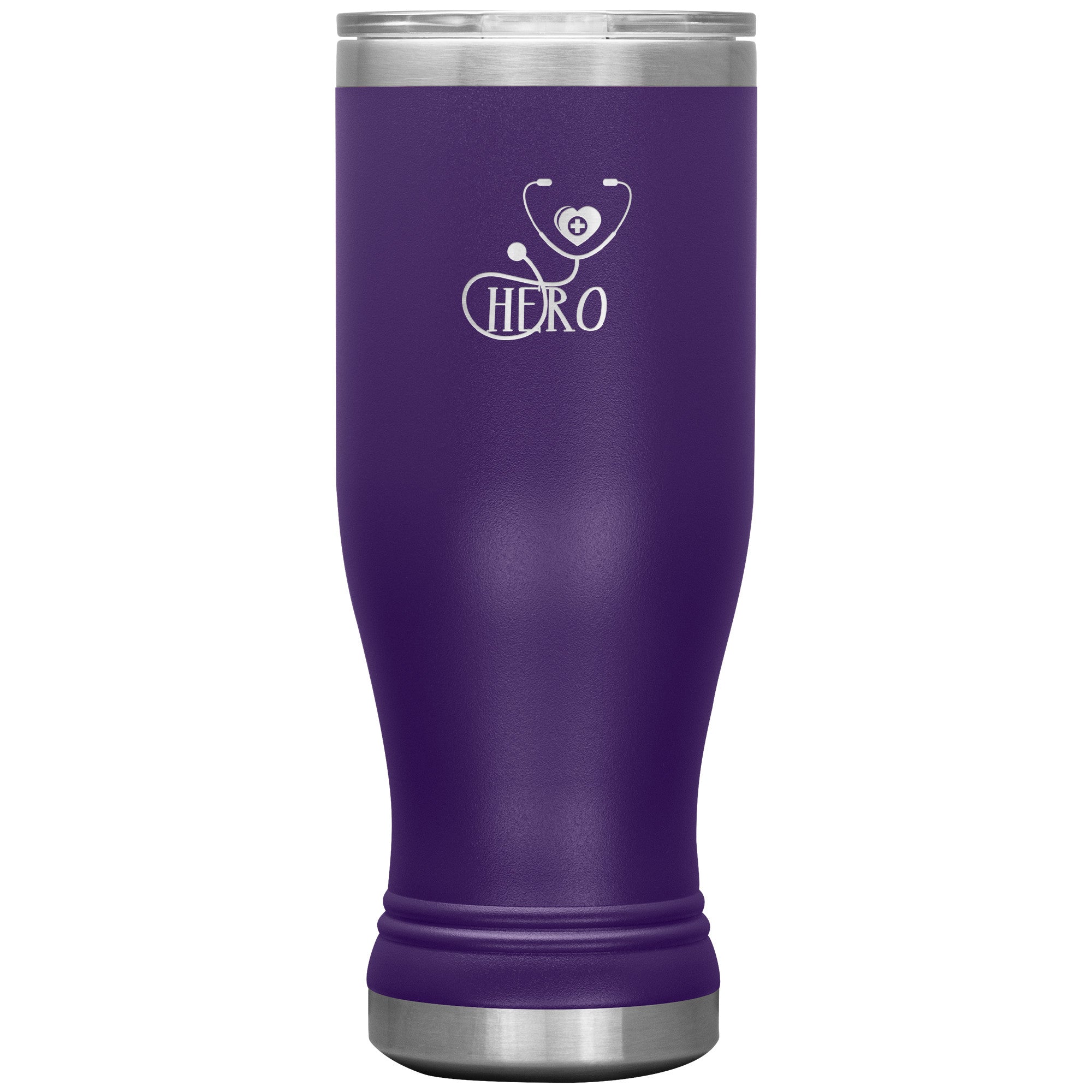 20oz Polar Camel Insulated Tumbler with "Hero Stethoscope" Design – Perfect for Healthcare Professionals