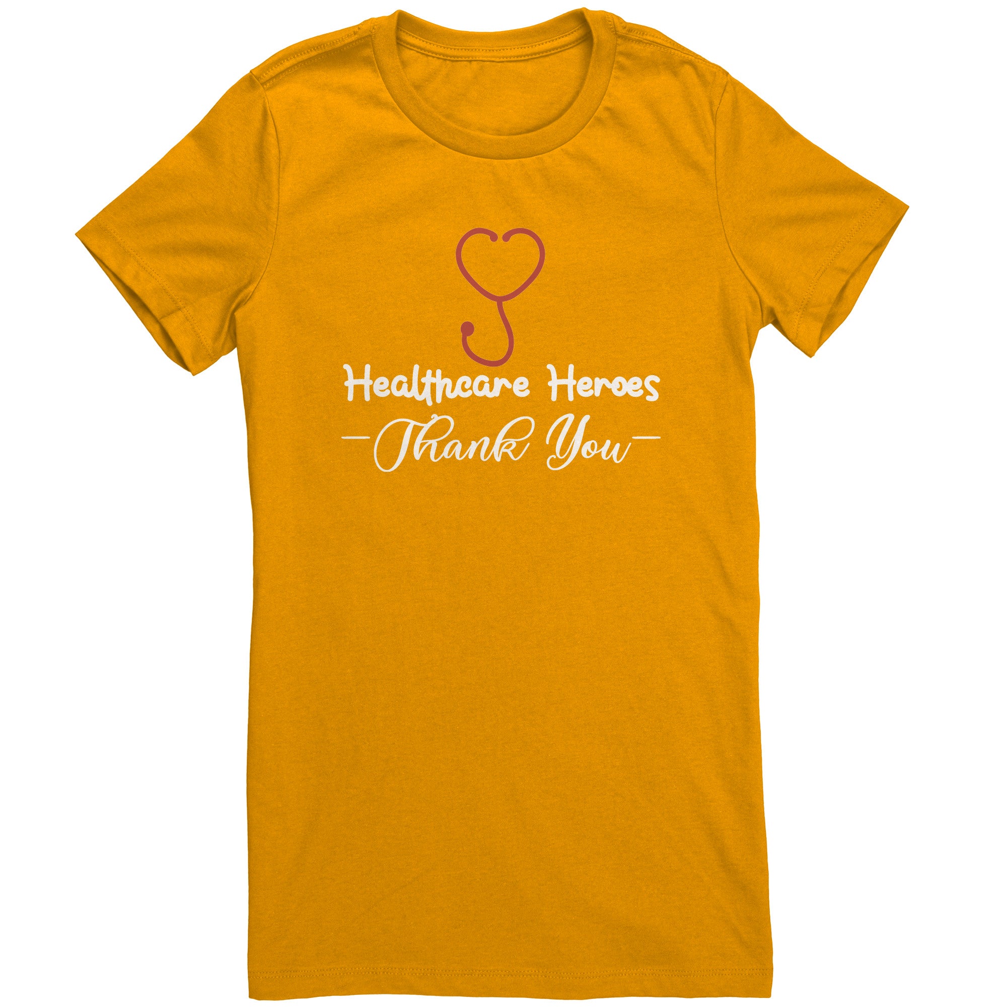 Bella Crew Neck Shirt - Healthcare Heroes with Heart Stethoscope Design