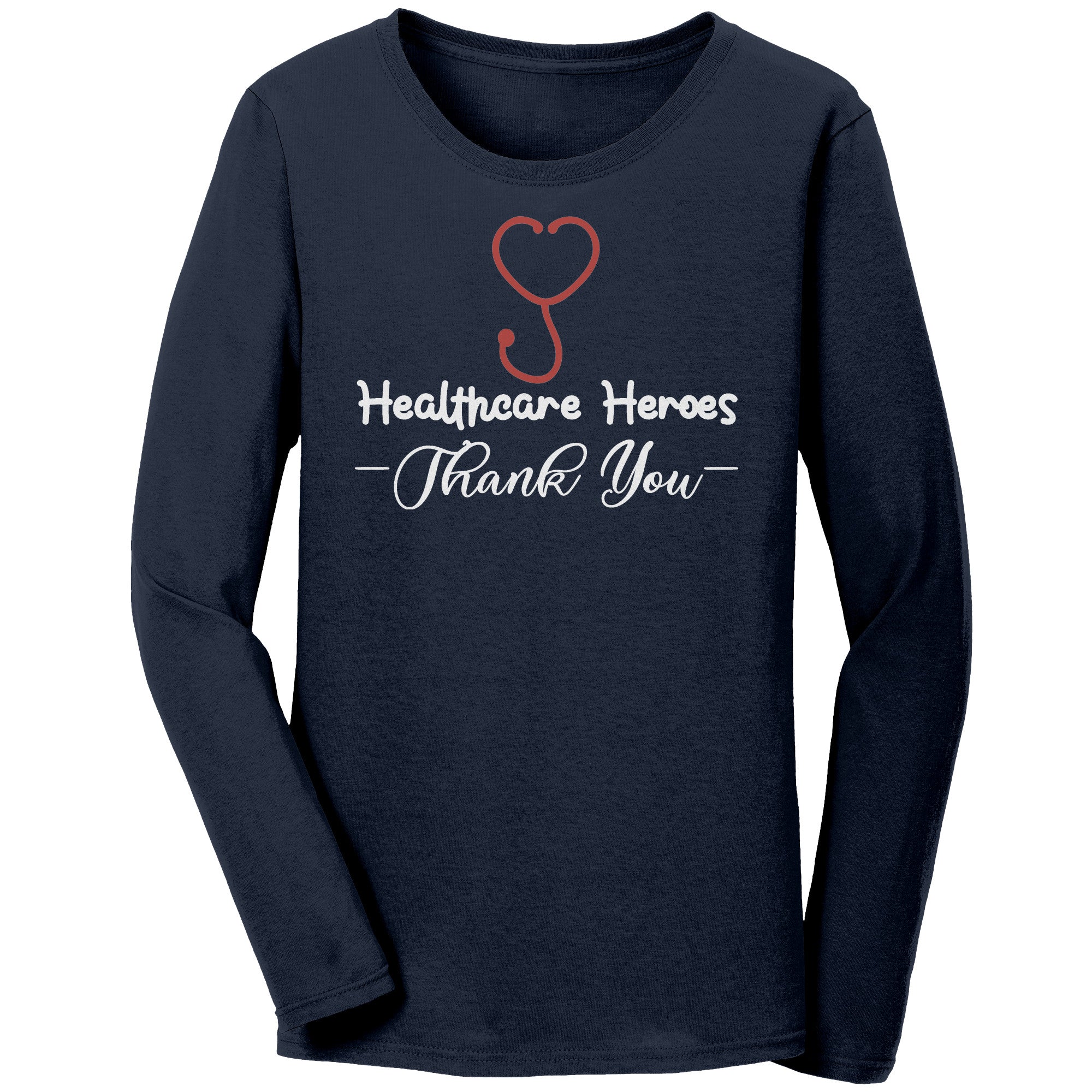 Bella Long Sleeve Shirt - Healthcare Heroes Thank You Edition with Stethoscope Design