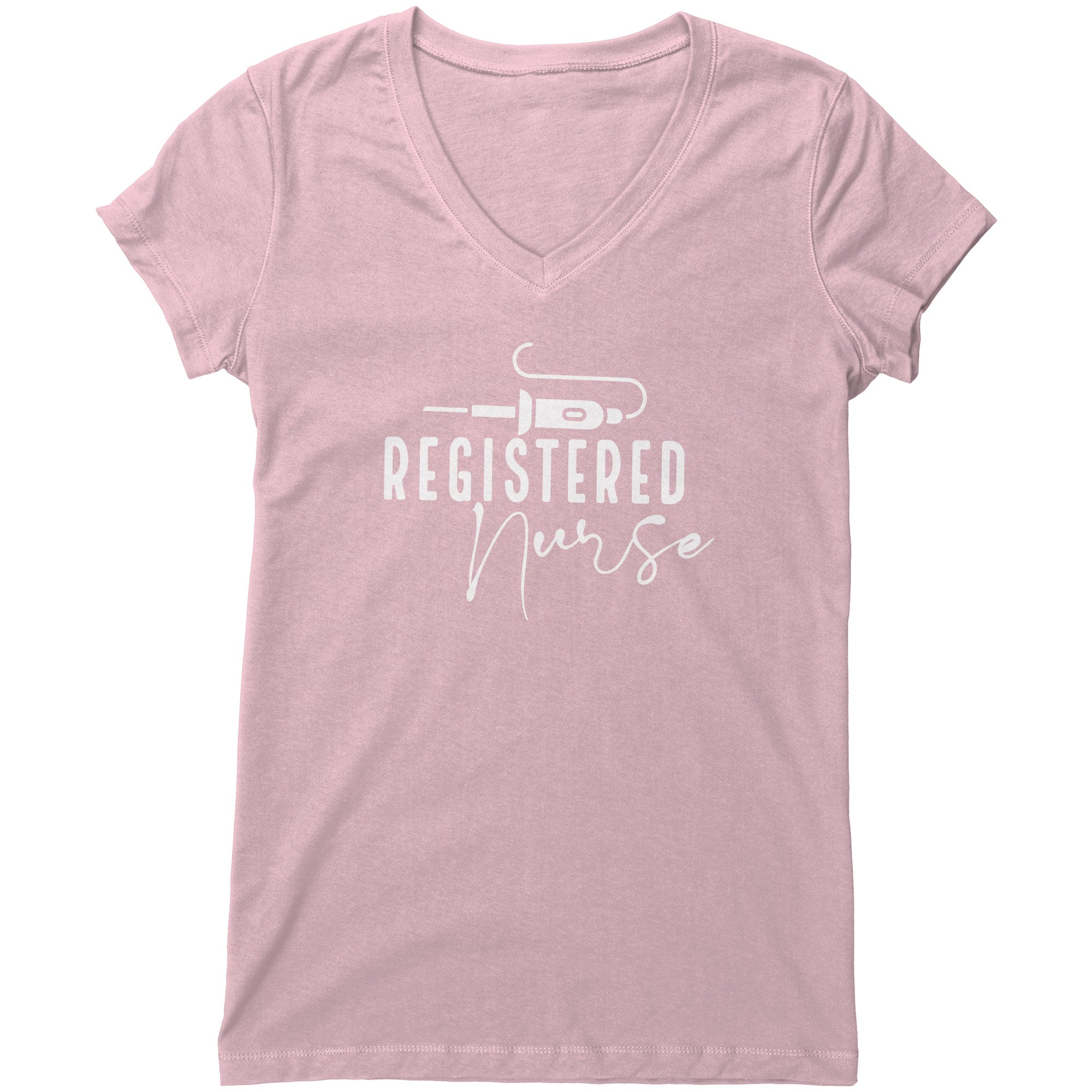 Bella Women's V-Neck T-Shirt for Registered Nurses: Modern, Comfortable, and Professionally Stylish