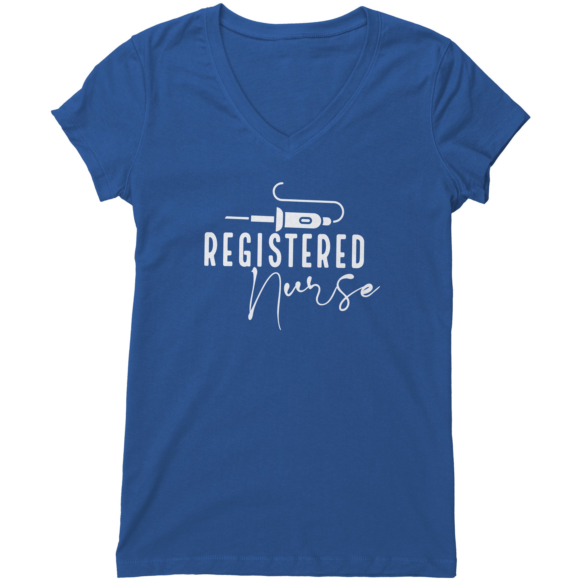 Bella Women's V-Neck T-Shirt for Registered Nurses: Modern, Comfortable, and Professionally Stylish