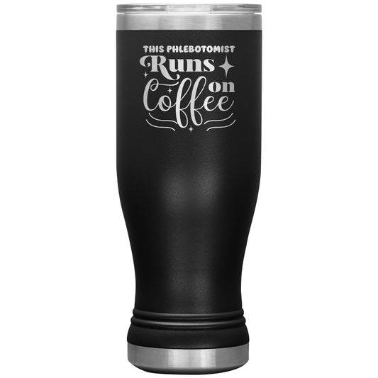 Boho Bliss: The 'This Phlebotomist Runs on Coffee' 20oz Insulated Tumbler