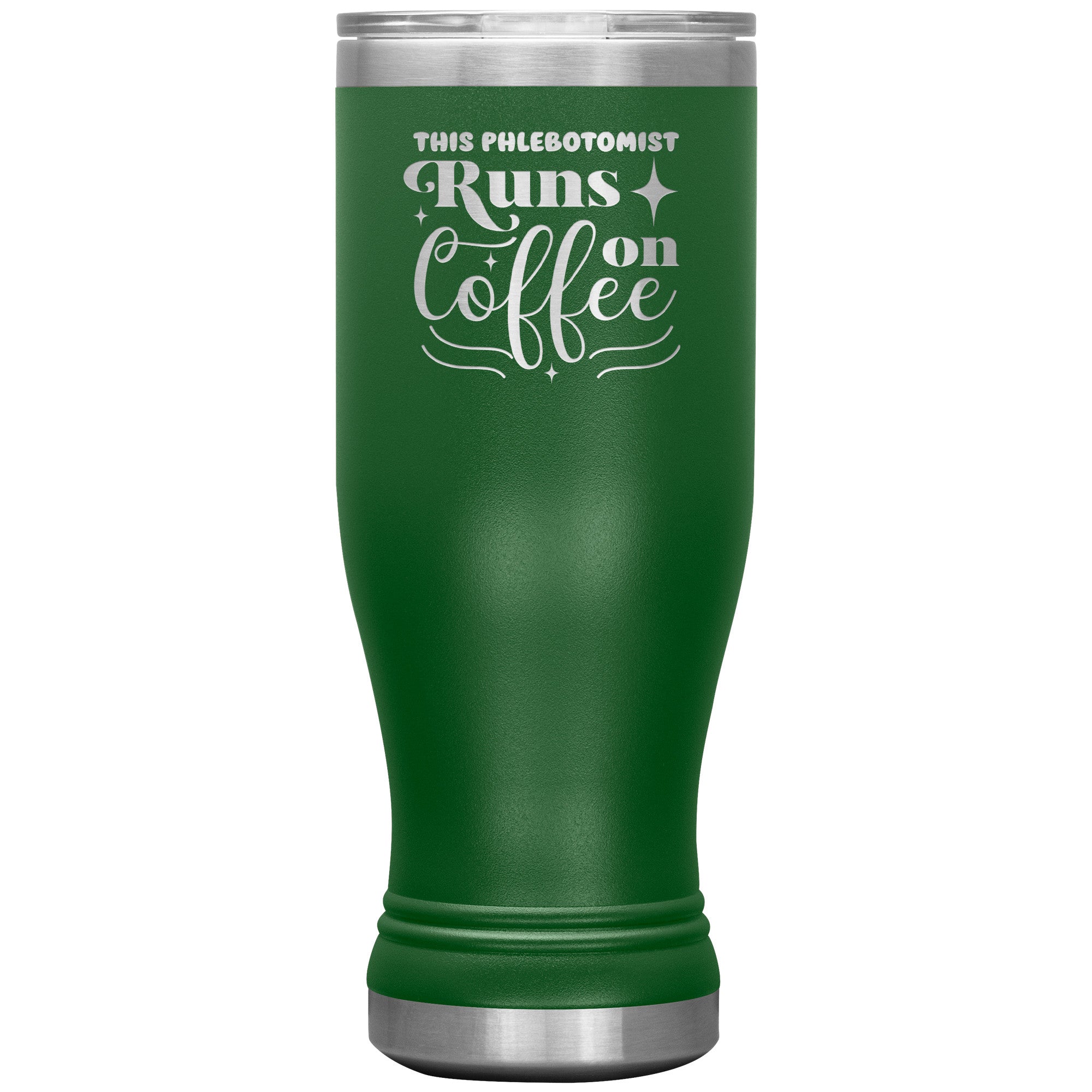 Boho Bliss: The 'This Phlebotomist Runs on Coffee' 20oz Insulated Tumbler