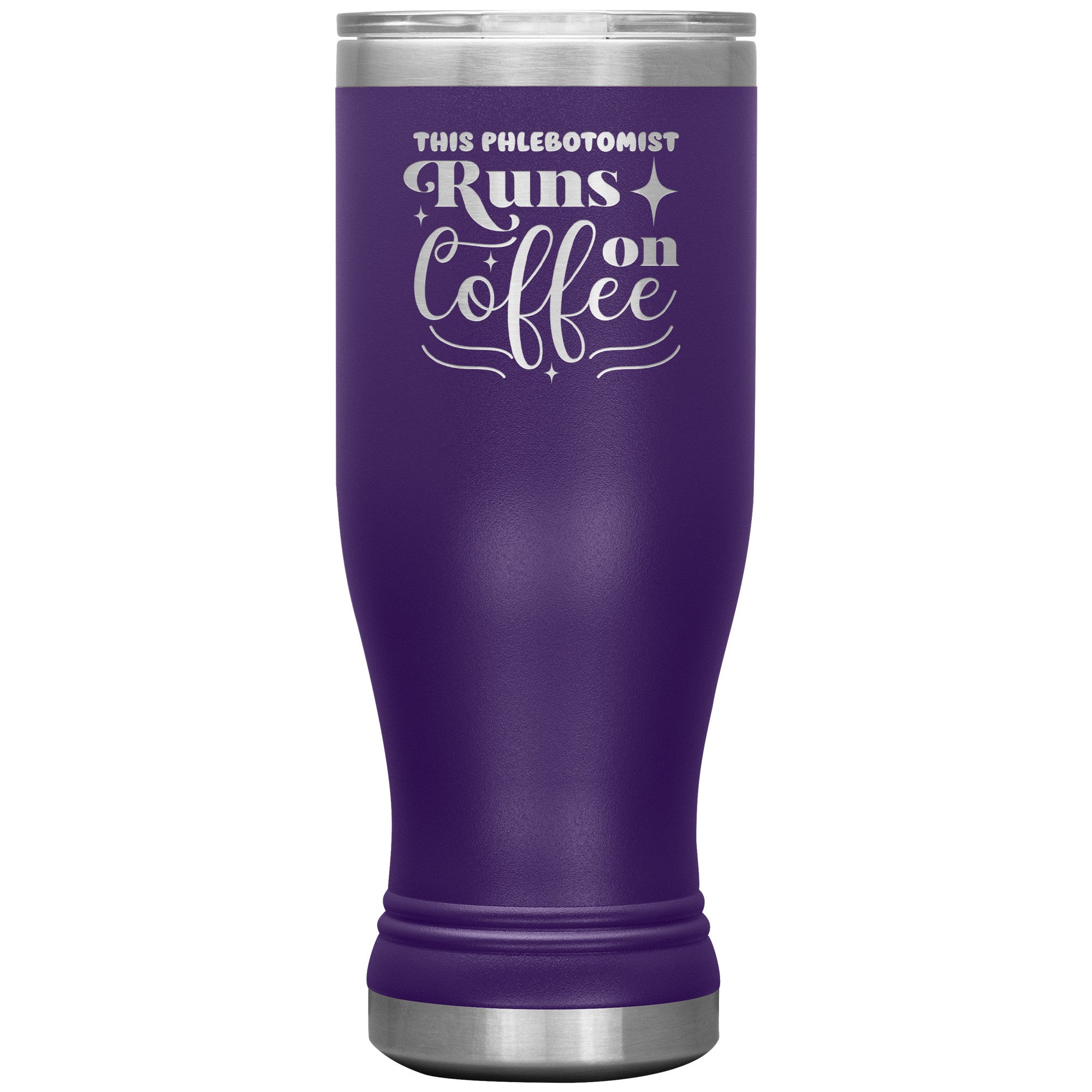 Boho Bliss: The 'This Phlebotomist Runs on Coffee' 20oz Insulated Tumbler