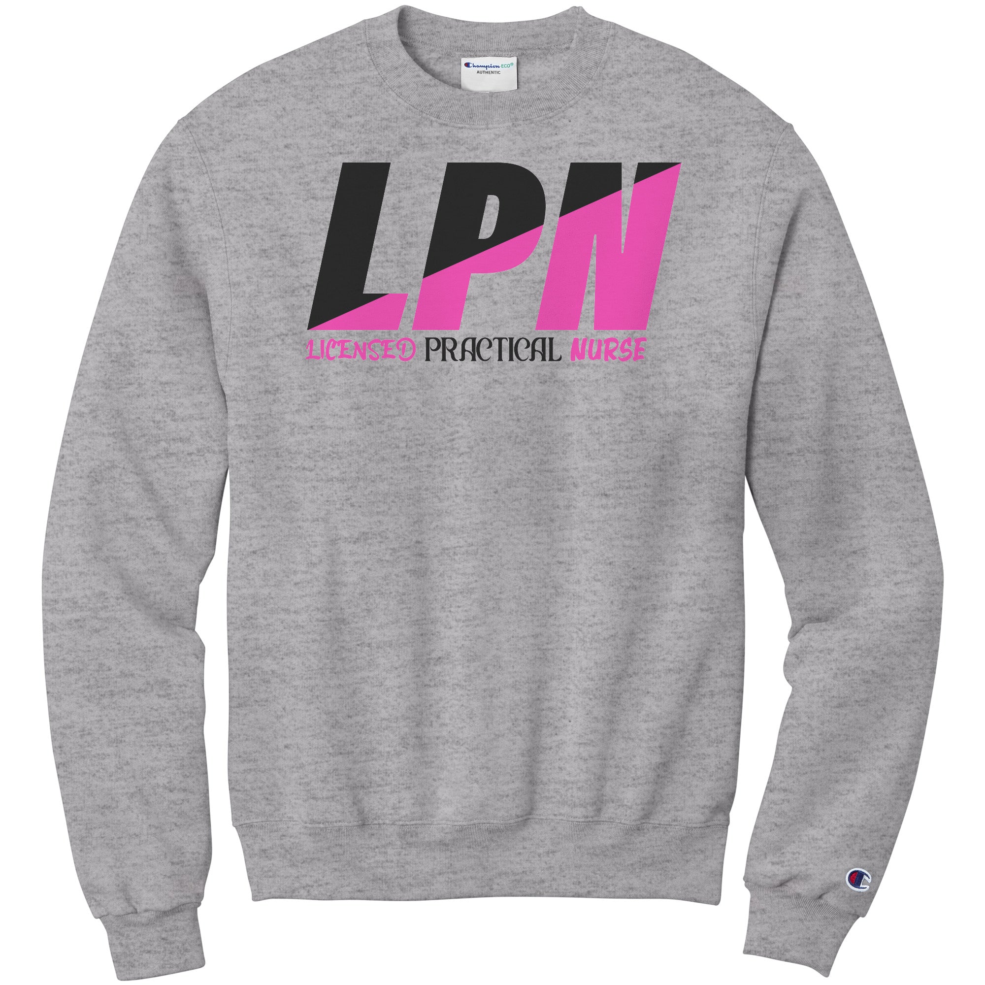 Bold Style for Licensed Practical Nurses: Black & Fuchsia 'Licensed Practical Nurse' Sweatshirt