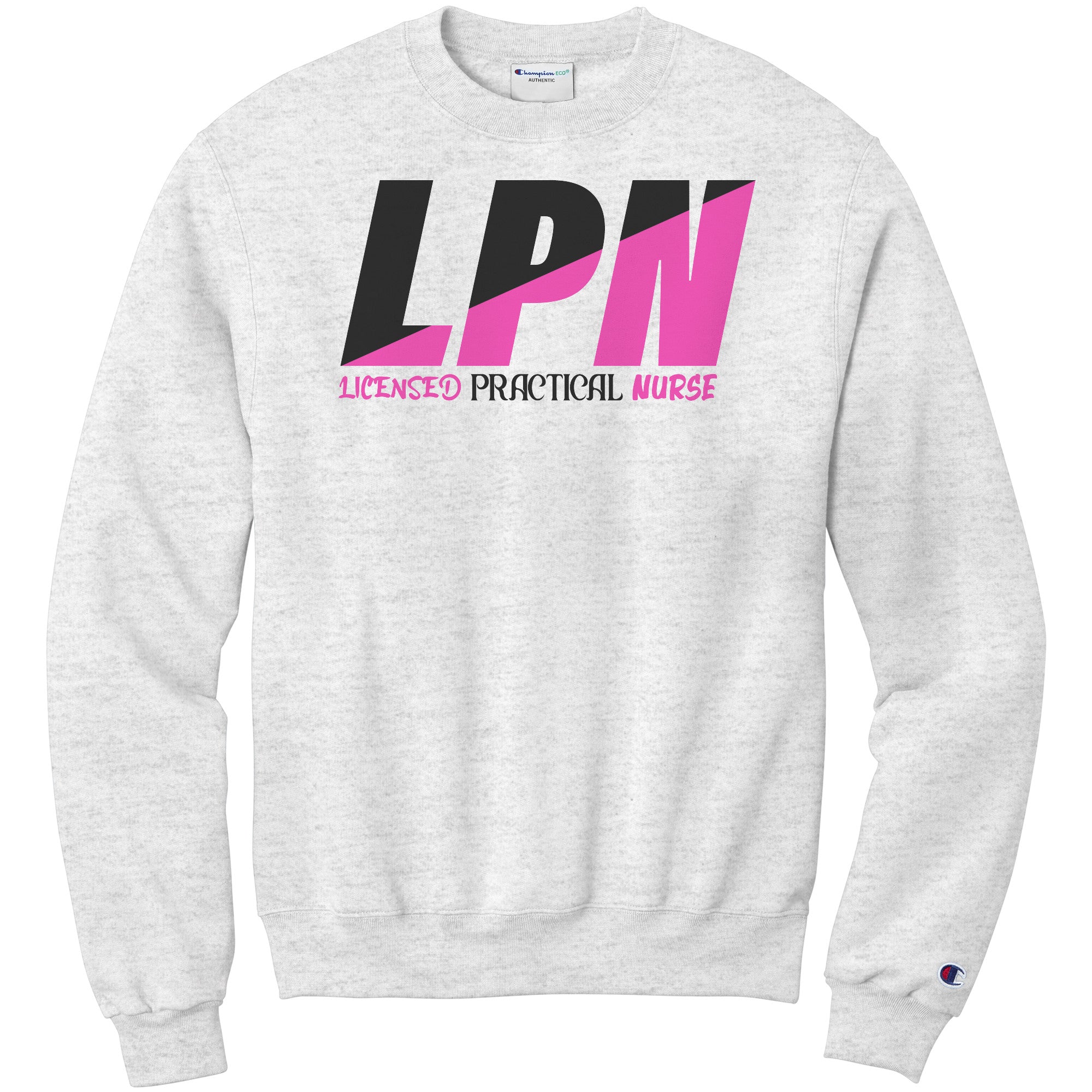 Bold Style for Licensed Practical Nurses: Black & Fuchsia 'Licensed Practical Nurse' Sweatshirt