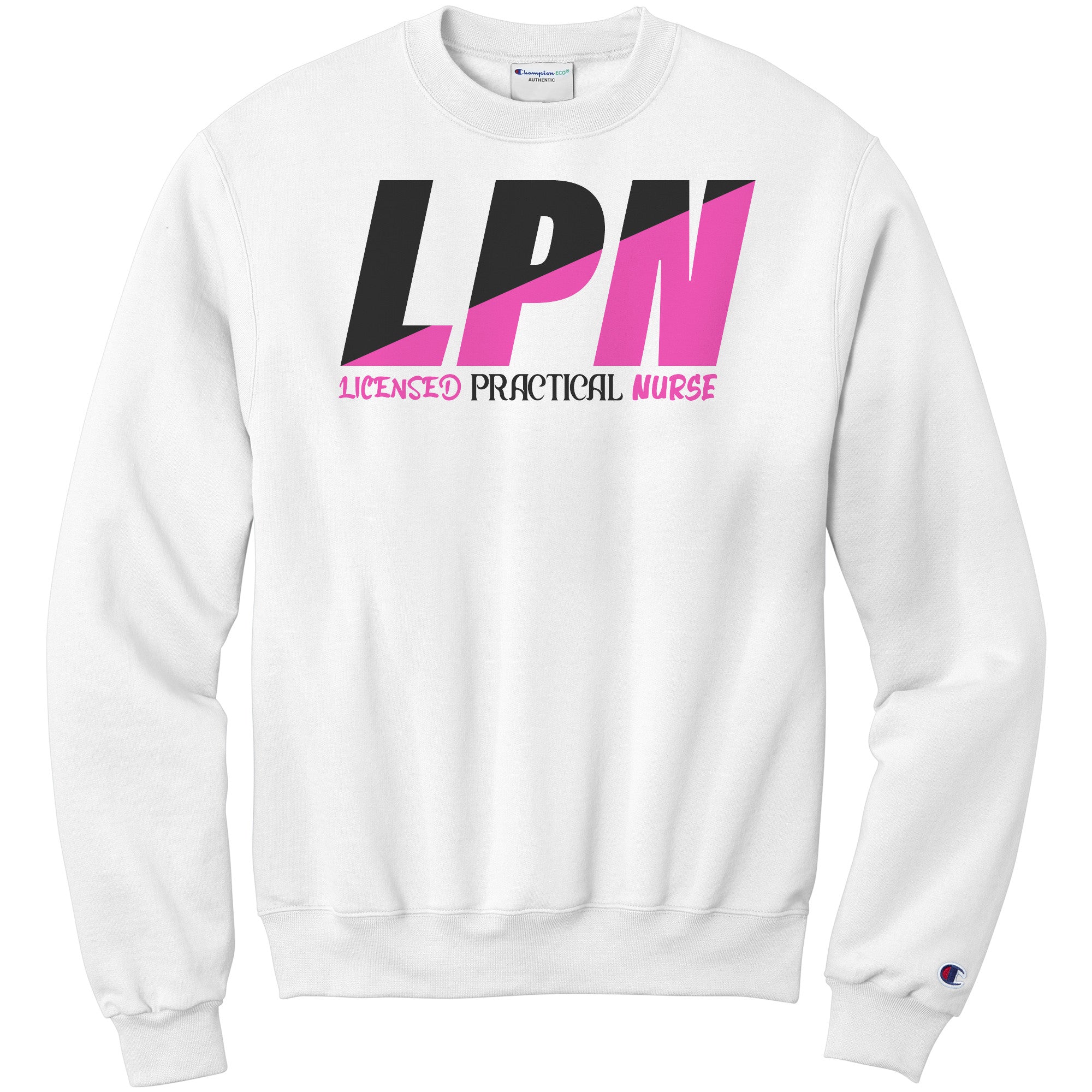 Bold Style for Licensed Practical Nurses: Black & Fuchsia 'Licensed Practical Nurse' Sweatshirt