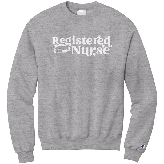 Champion Double Dry Registered Nurse Sweatshirt - Comfort and Style for Healthcare Heroes