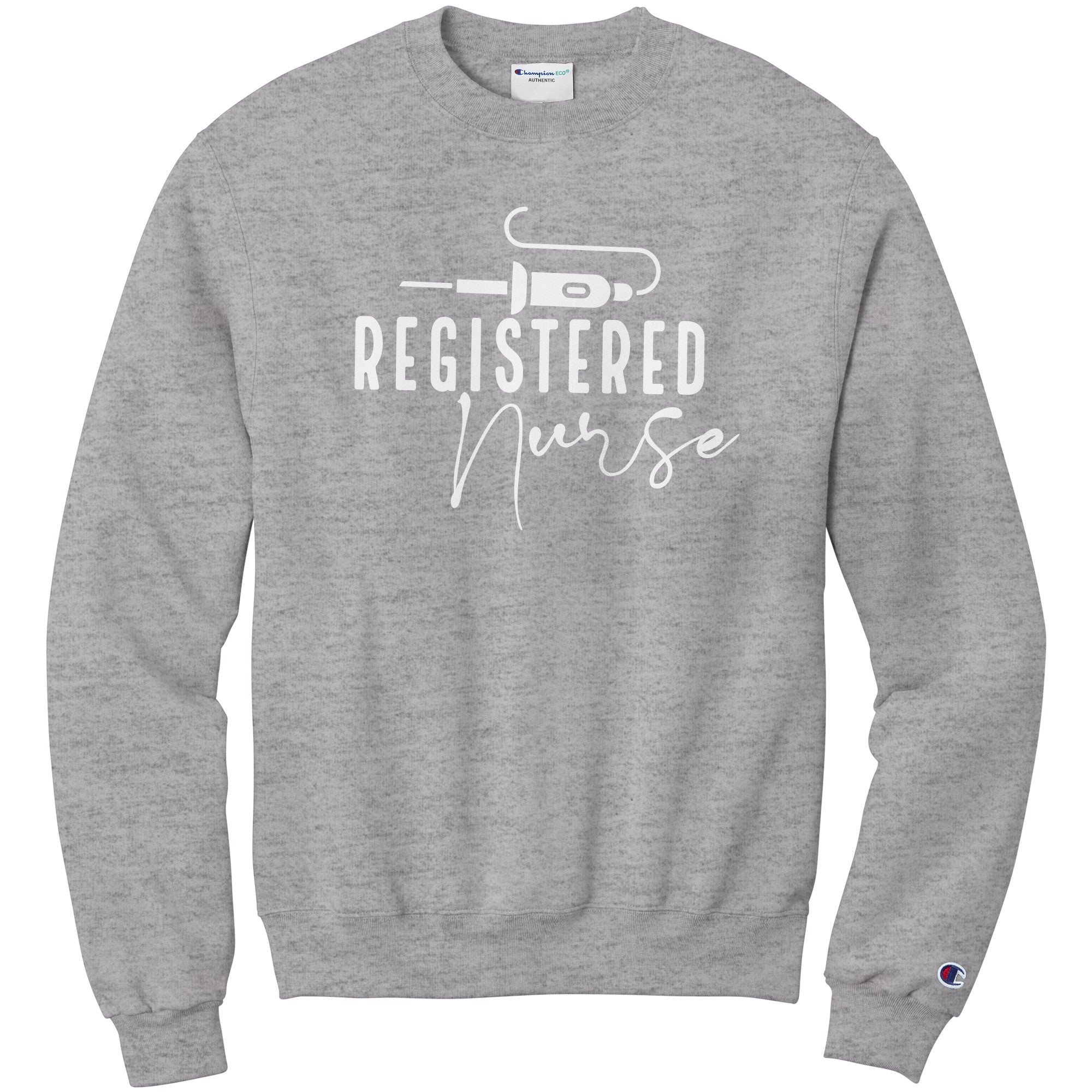 Champion Double Dry Technology Registered Nurse Sweatshirt: Comfort Meets Professional Pride