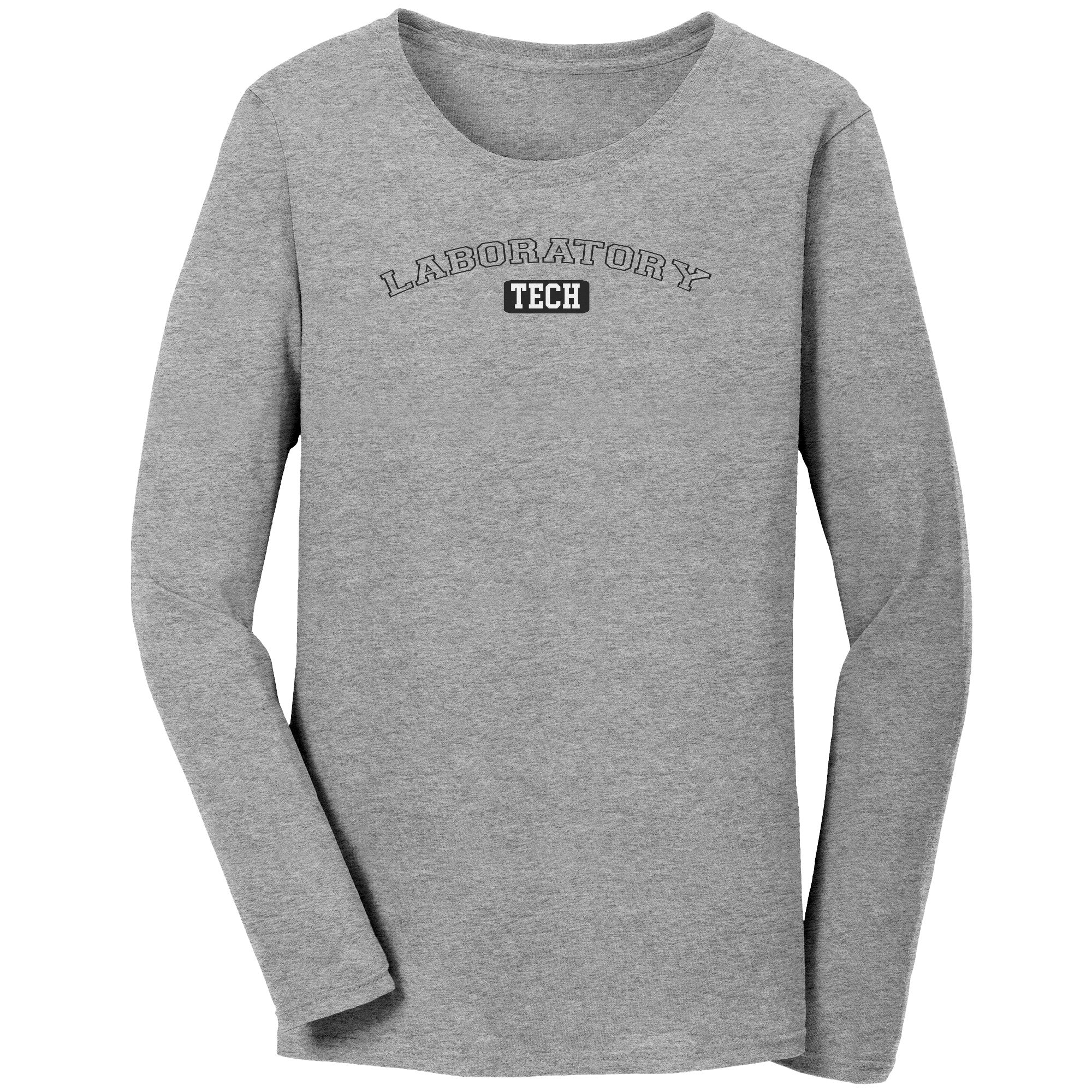 Classic University-Style 'Laboratory Tech' Long Sleeve Cotton Shirt