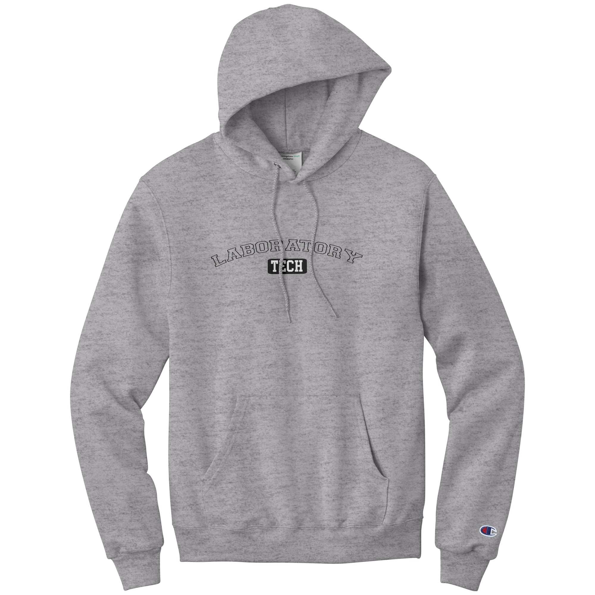 Classic University-Style Laboratory Tech Hoodie - Moisture-Wicking, Champion Enhanced Cotton Blend