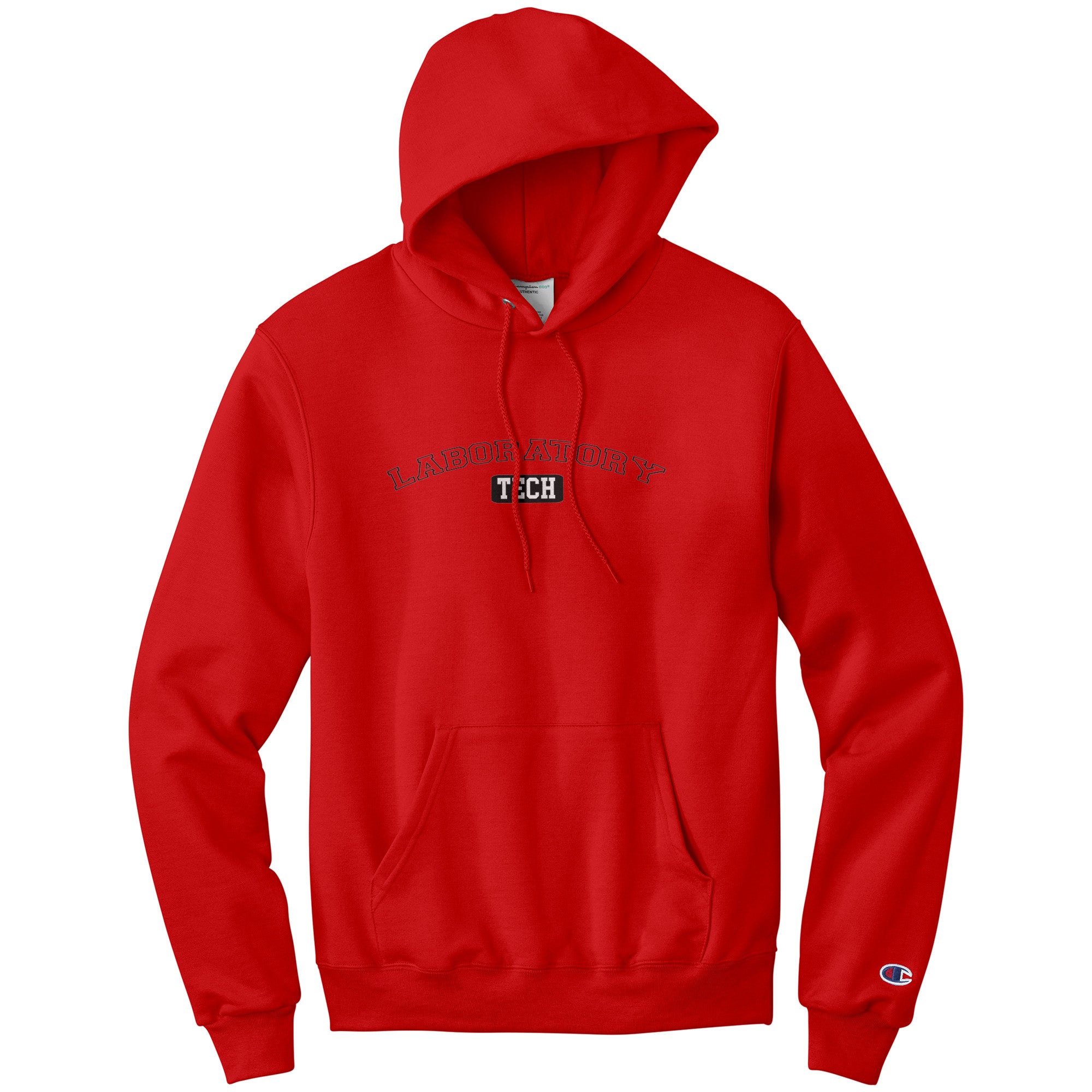 Classic University-Style Laboratory Tech Hoodie - Moisture-Wicking, Champion Enhanced Cotton Blend