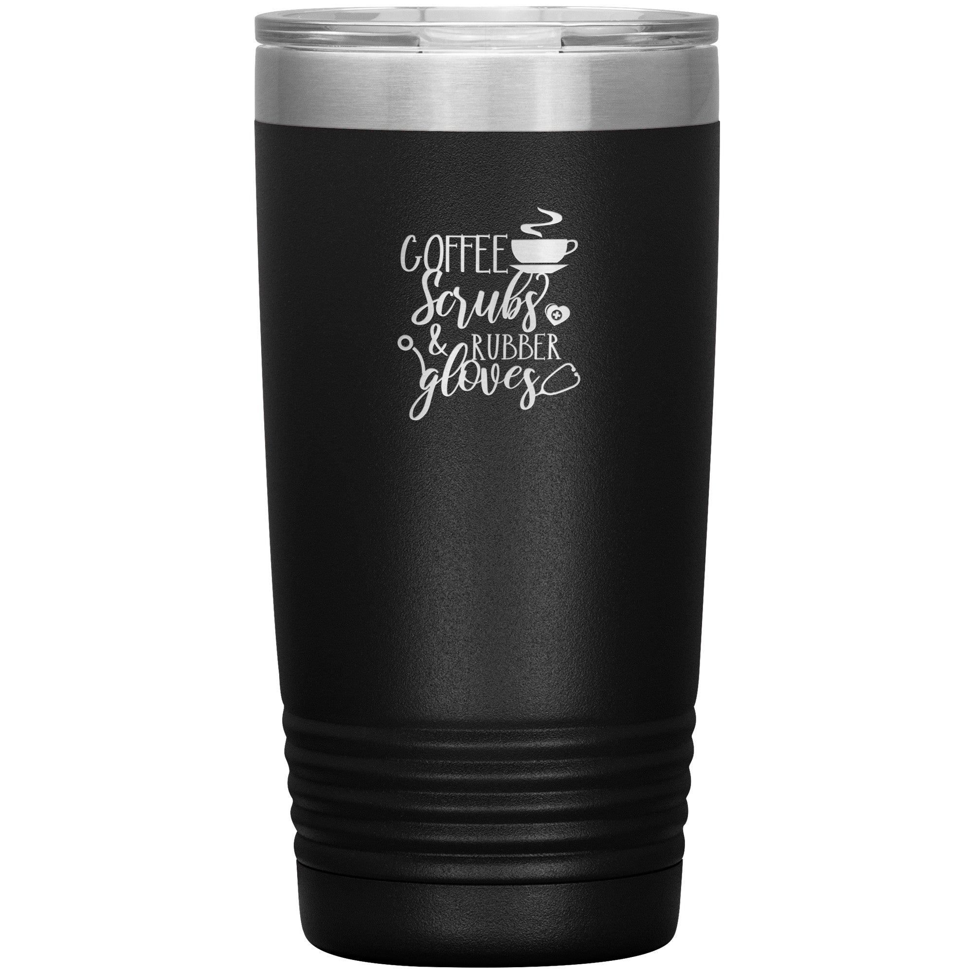 Coffee Scrubs Rubber Gloves 20oz Polar Camel Insulated Tumbler - Perfect for Busy Healthcare Professionals