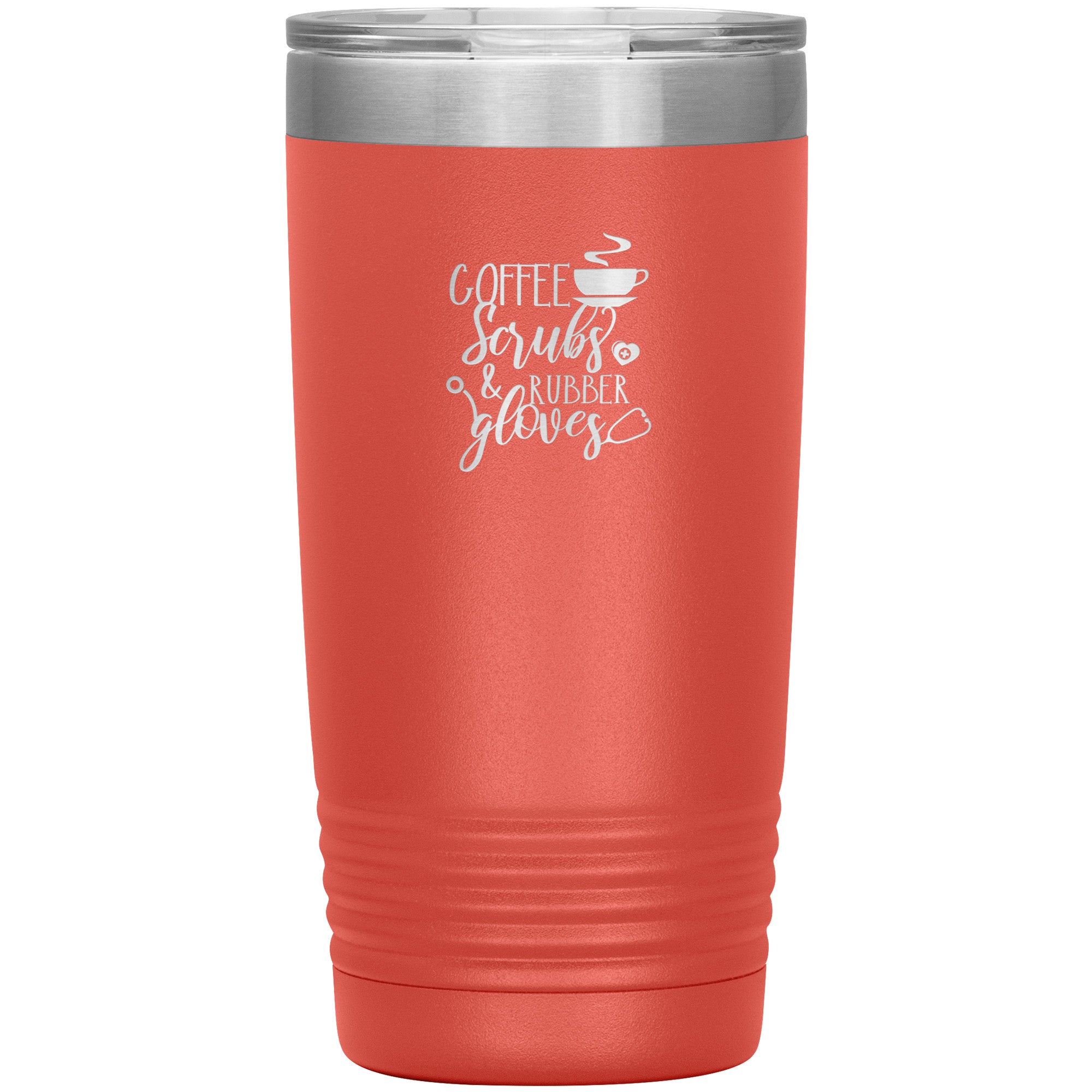 Coffee Scrubs Rubber Gloves 20oz Polar Camel Insulated Tumbler - Perfect for Busy Healthcare Professionals