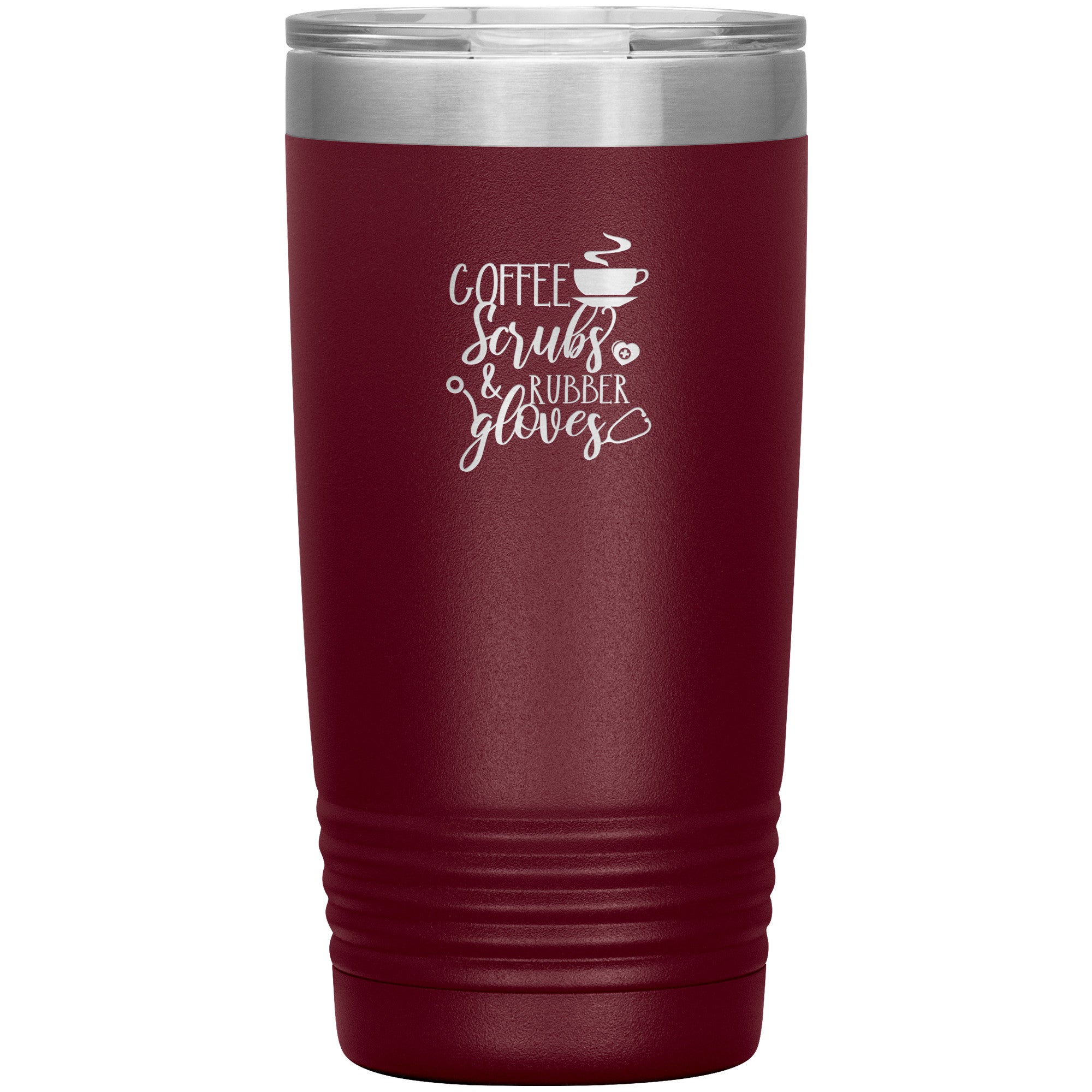Coffee Scrubs Rubber Gloves 20oz Polar Camel Insulated Tumbler - Perfect for Busy Healthcare Professionals
