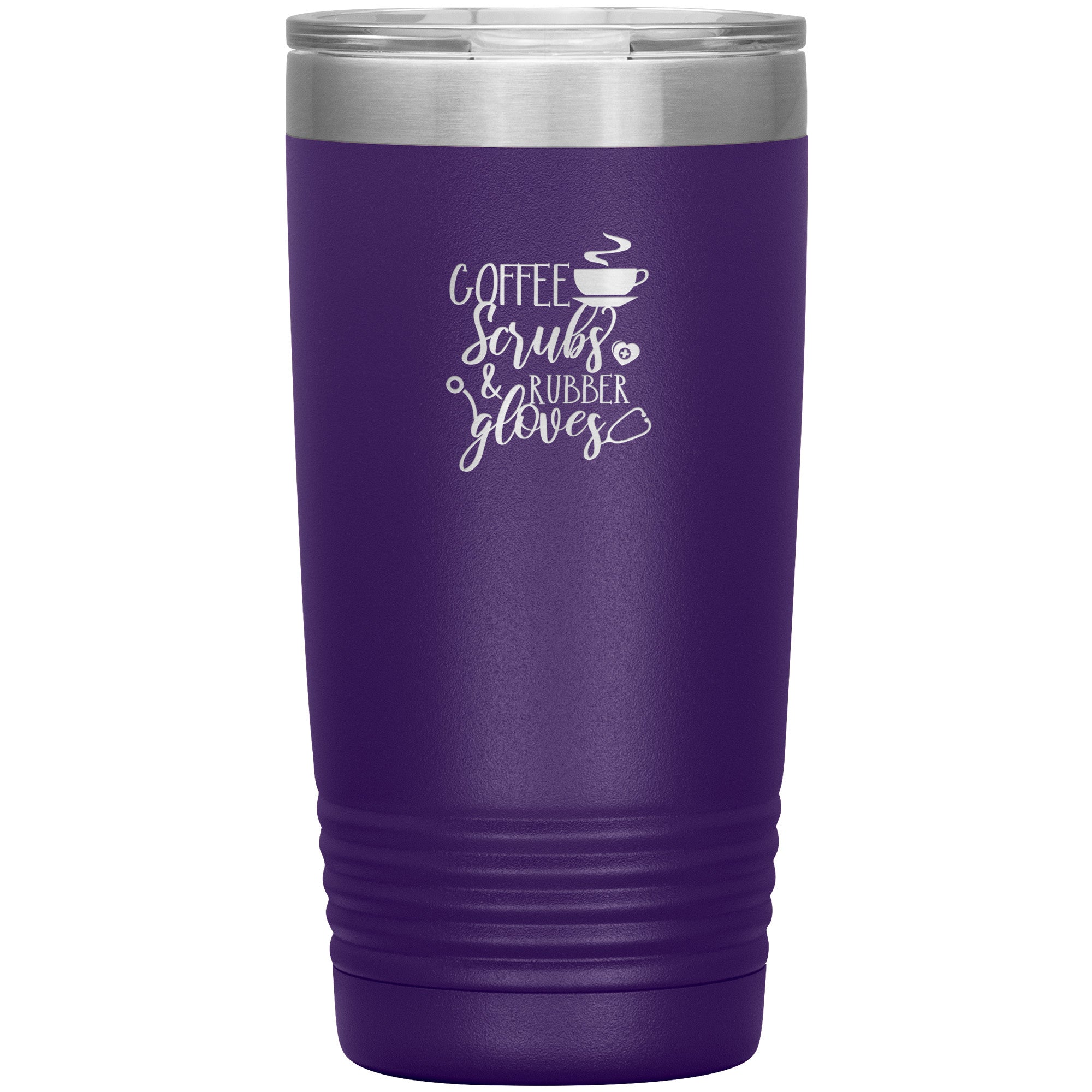 Coffee Scrubs Rubber Gloves 20oz Polar Camel Insulated Tumbler - Perfect for Busy Healthcare Professionals
