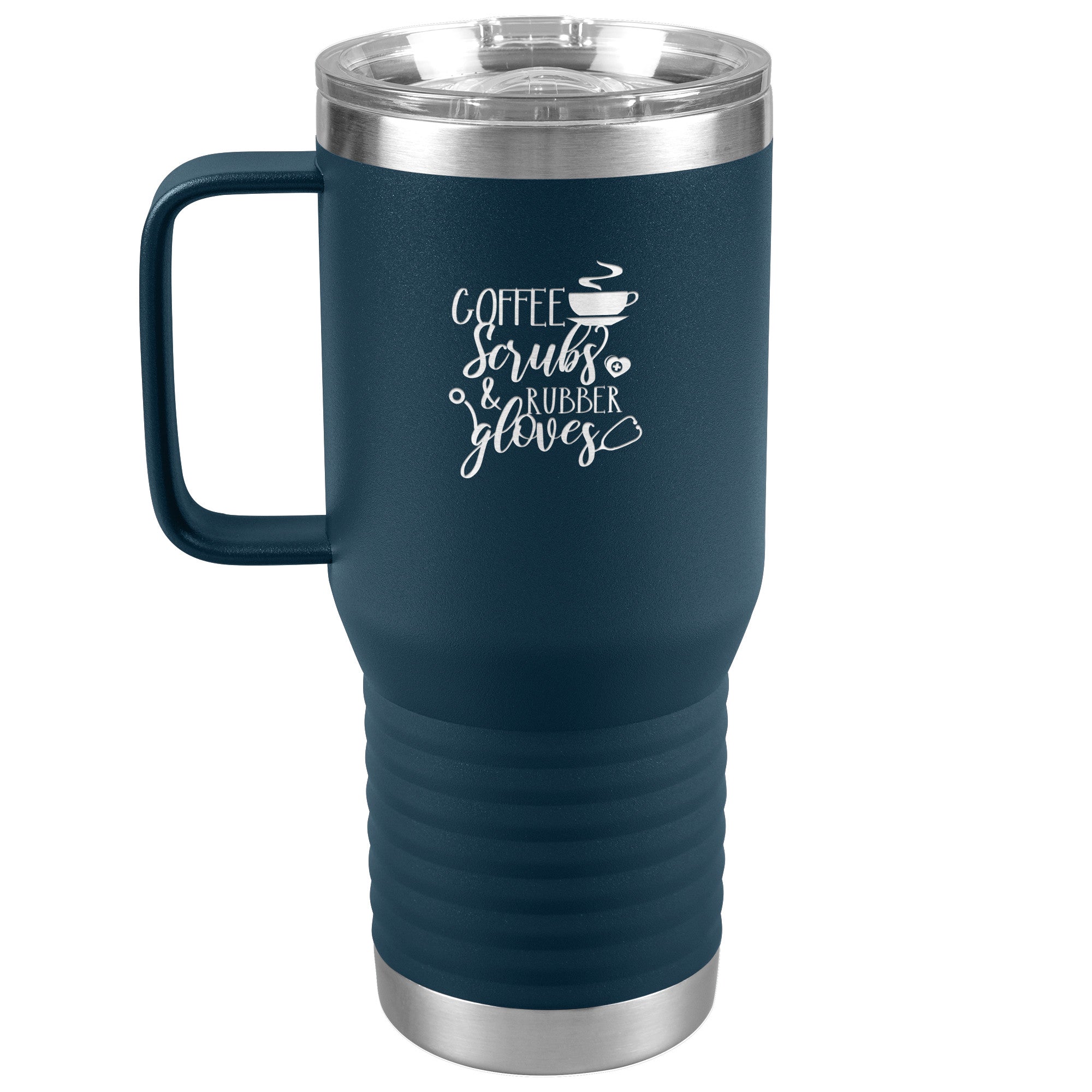 Coffee Scrubs and Rubber Gloves Design - 20oz Polar Camel Travel Tumbler