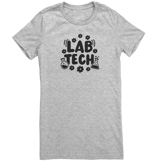 Daisy Lab Tech Women's Crew Neck T-Shirt - Comfortable Cotton Blend with Unique Print