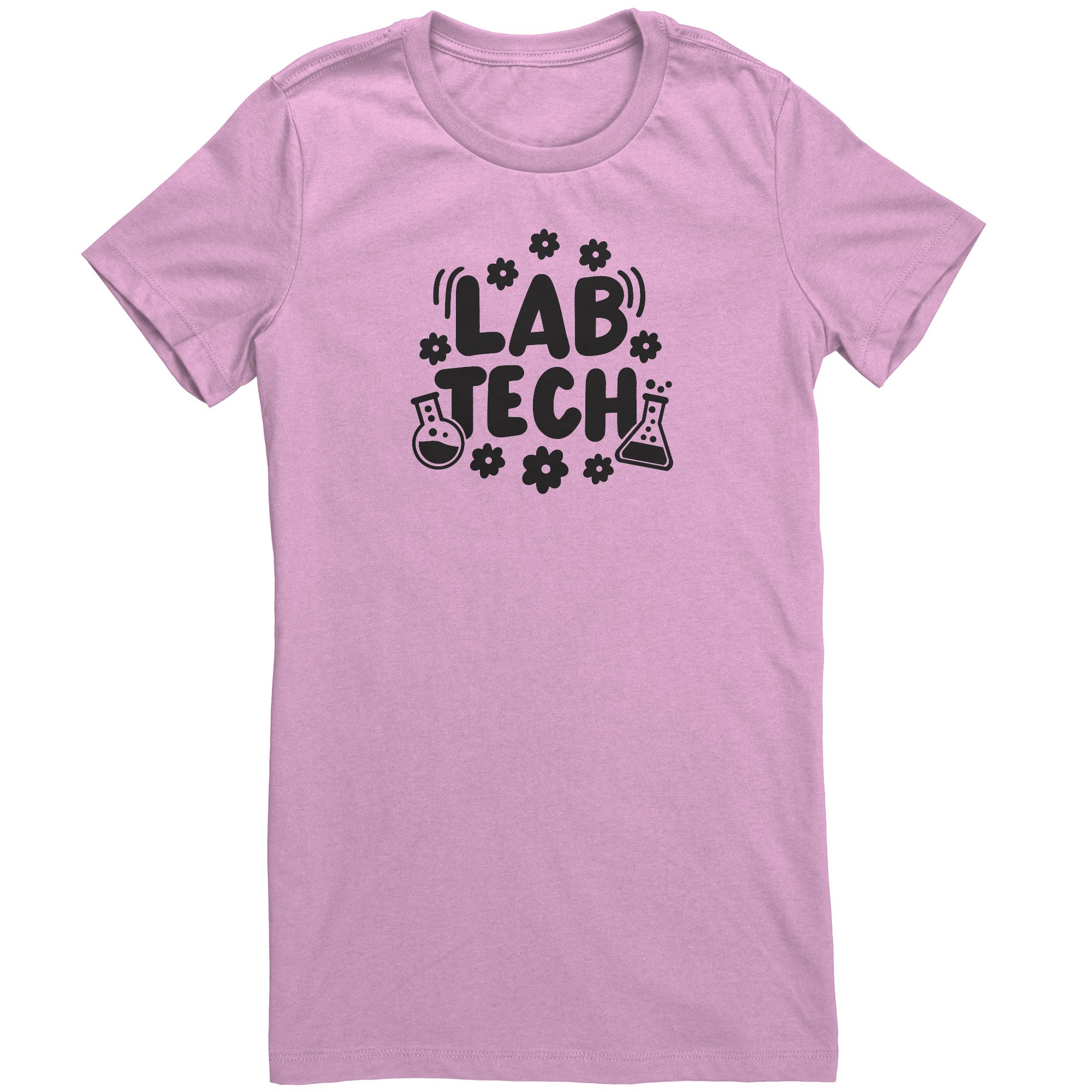 Daisy Lab Tech Women's Crew Neck T-Shirt - Comfortable Cotton Blend with Unique Print