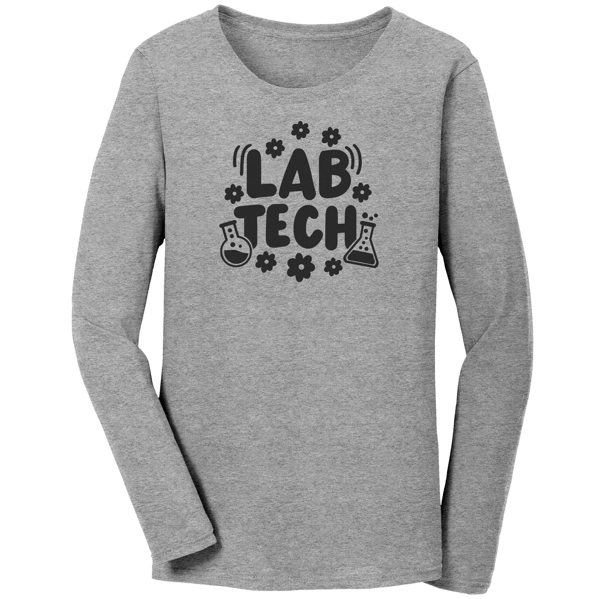 Daisy & Lab Vials 'Lab Tech' Long Sleeve Shirt - Comfortable & Stylish Cotton Tee