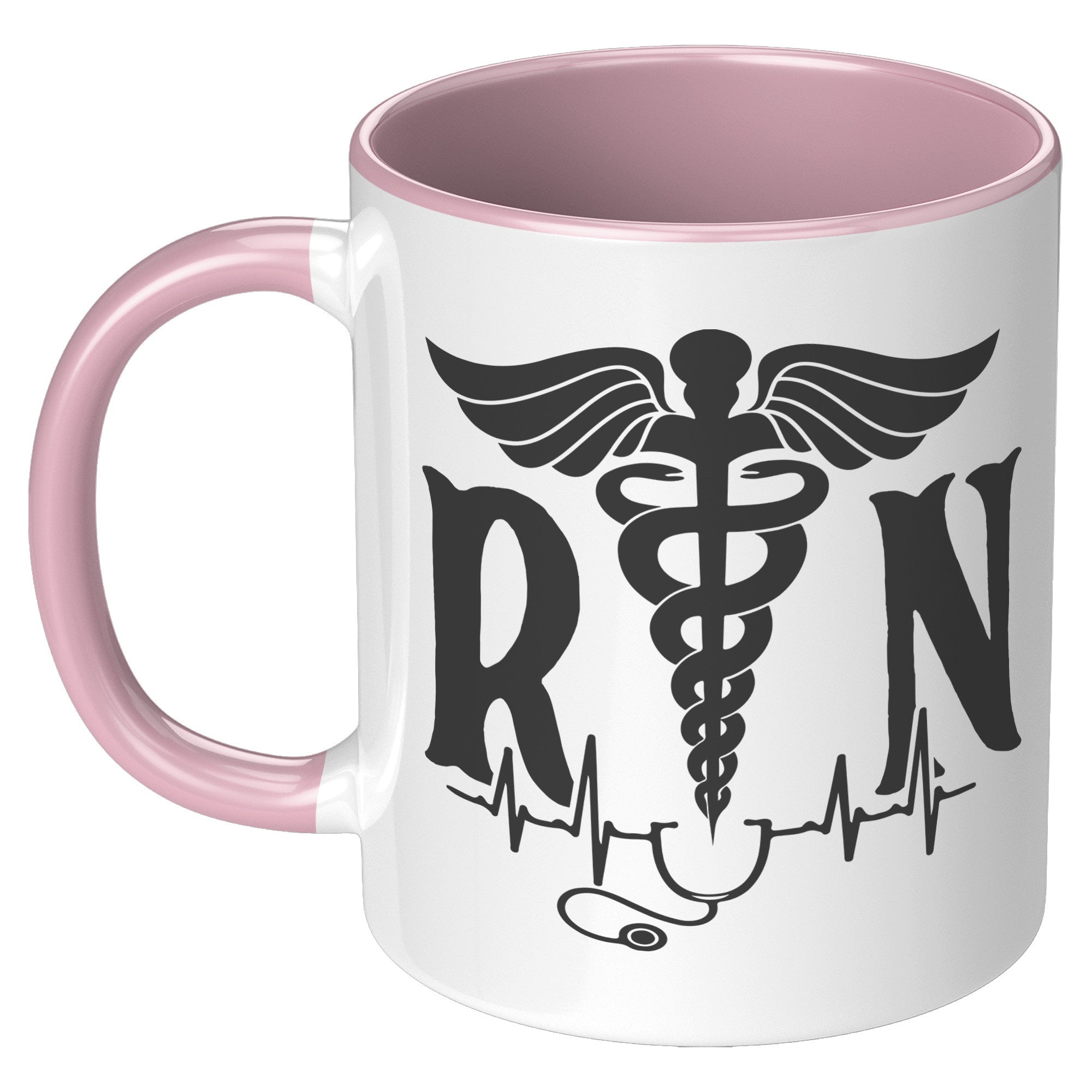 Elevate Your Day with our 11 oz Registered Nurse Accent Mug!
