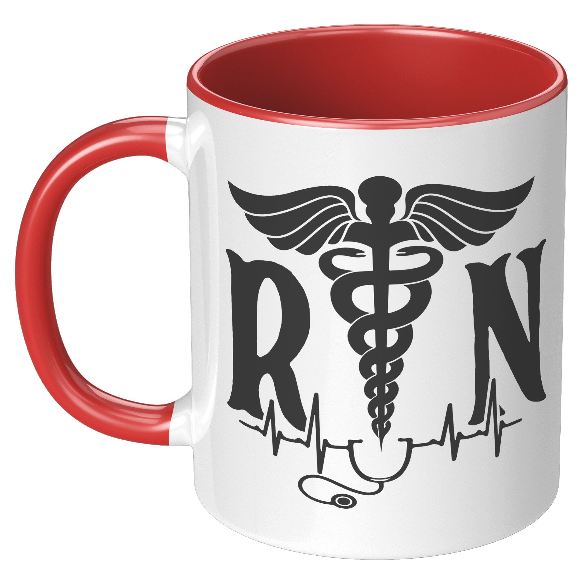 Elevate Your Day with our 11 oz Registered Nurse Accent Mug!