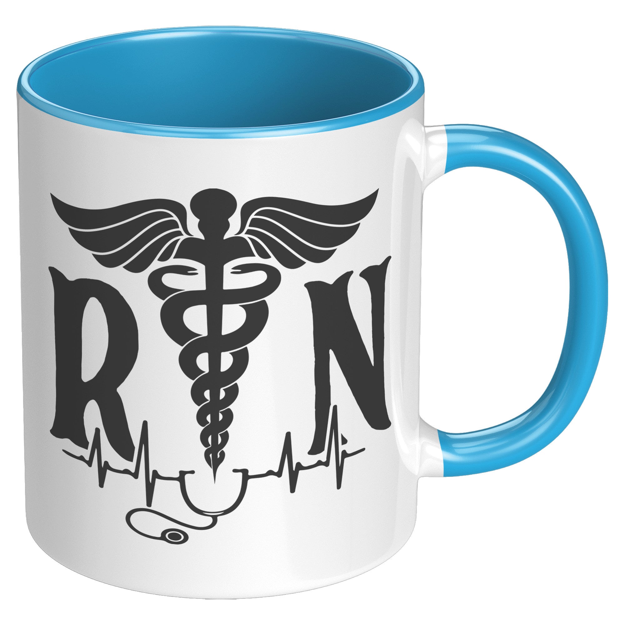 Elevate Your Day with our 11 oz Registered Nurse Accent Mug!