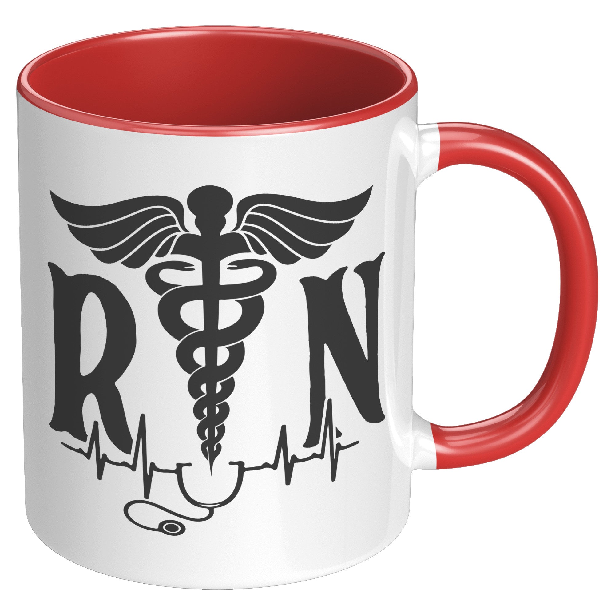 Elevate Your Day with our 11 oz Registered Nurse Accent Mug!