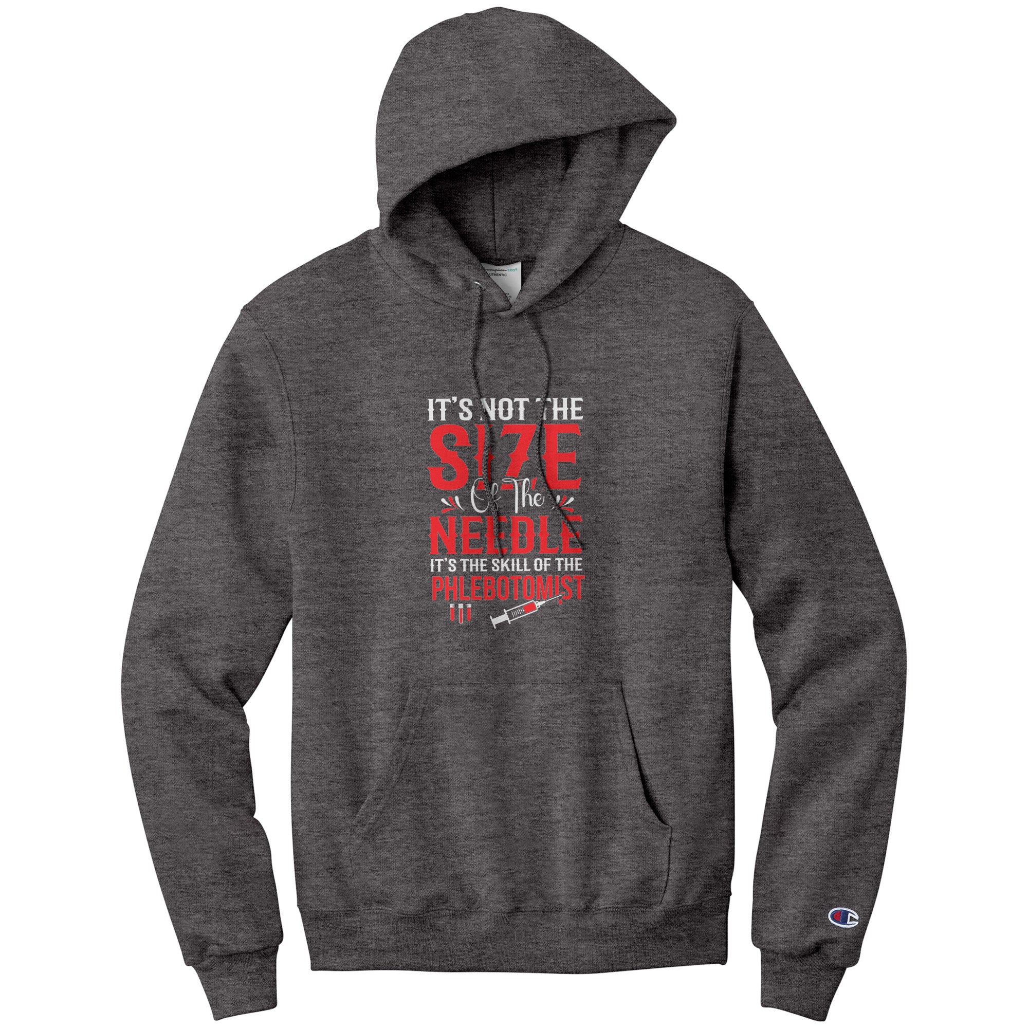 Elevate Your Phlebotomy Game with the Champion Needle Skill Hoodie