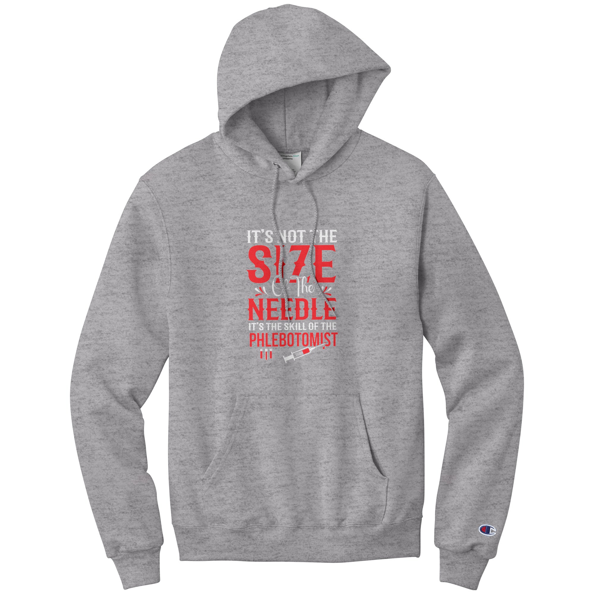 Elevate Your Phlebotomy Game with the Champion Needle Skill Hoodie