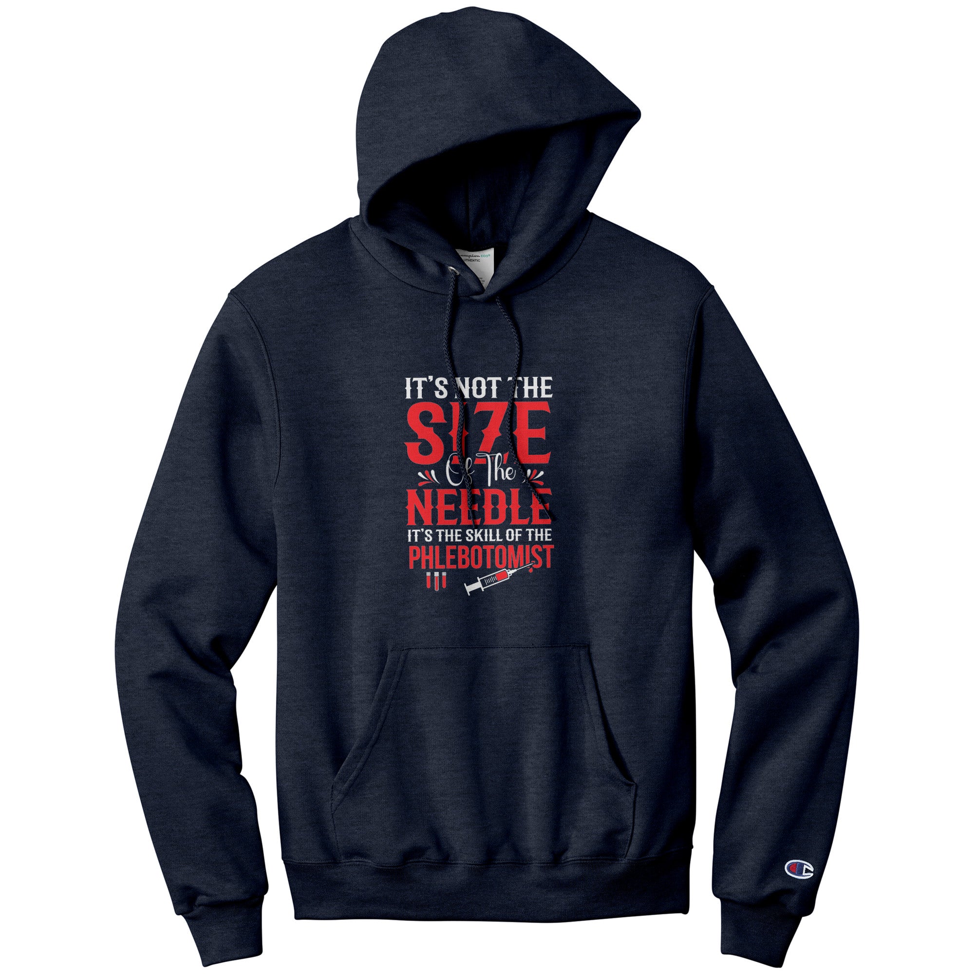 Elevate Your Phlebotomy Game with the Champion Needle Skill Hoodie