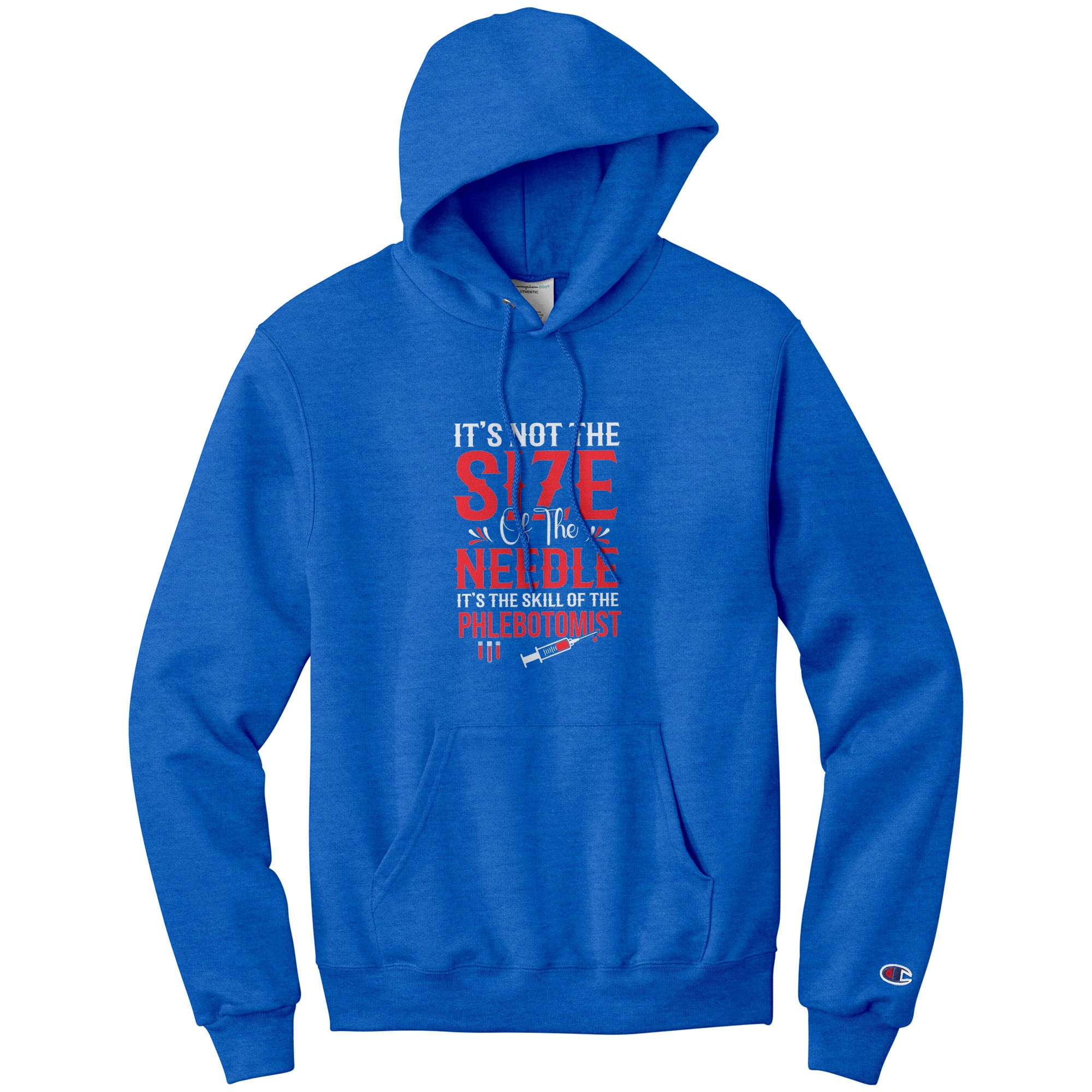 Elevate Your Phlebotomy Game with the Champion Needle Skill Hoodie
