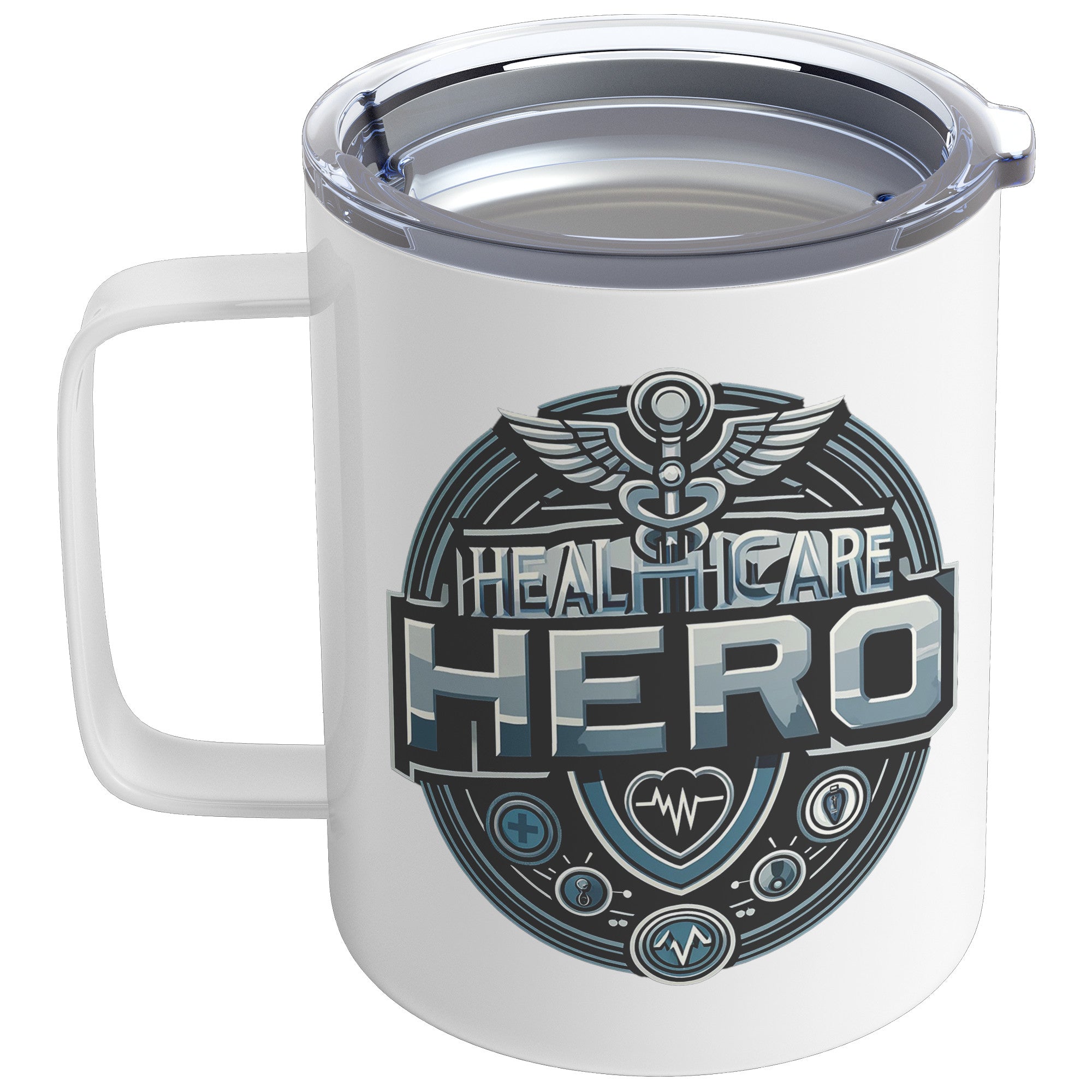 Empower Healthcare Heroes with our 12oz Insulated Coffee Mug – Premium Design for Everyday Champions