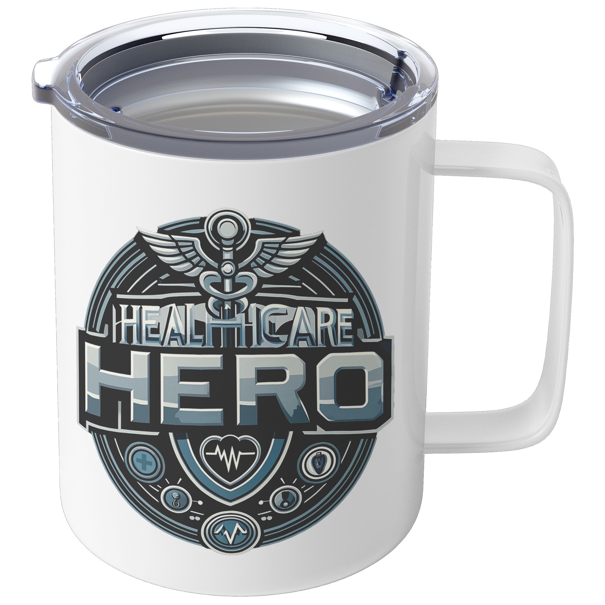 Empower Healthcare Heroes with our 12oz Insulated Coffee Mug – Premium Design for Everyday Champions