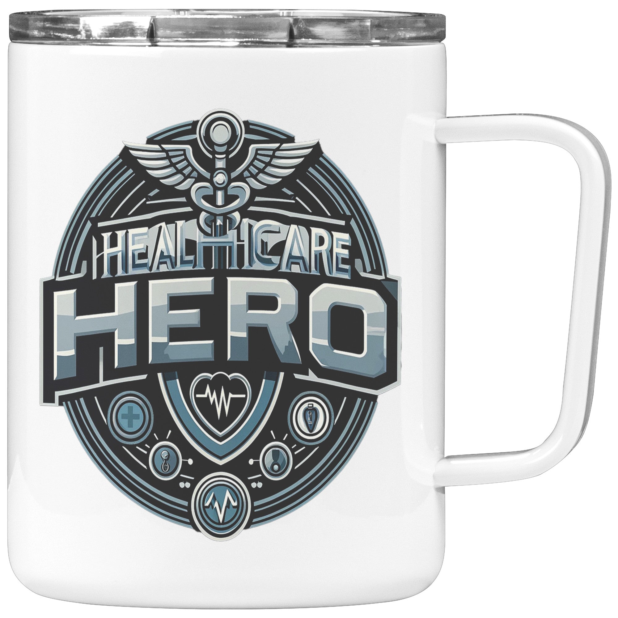 Empower Healthcare Heroes with our 12oz Insulated Coffee Mug – Premium Design for Everyday Champions