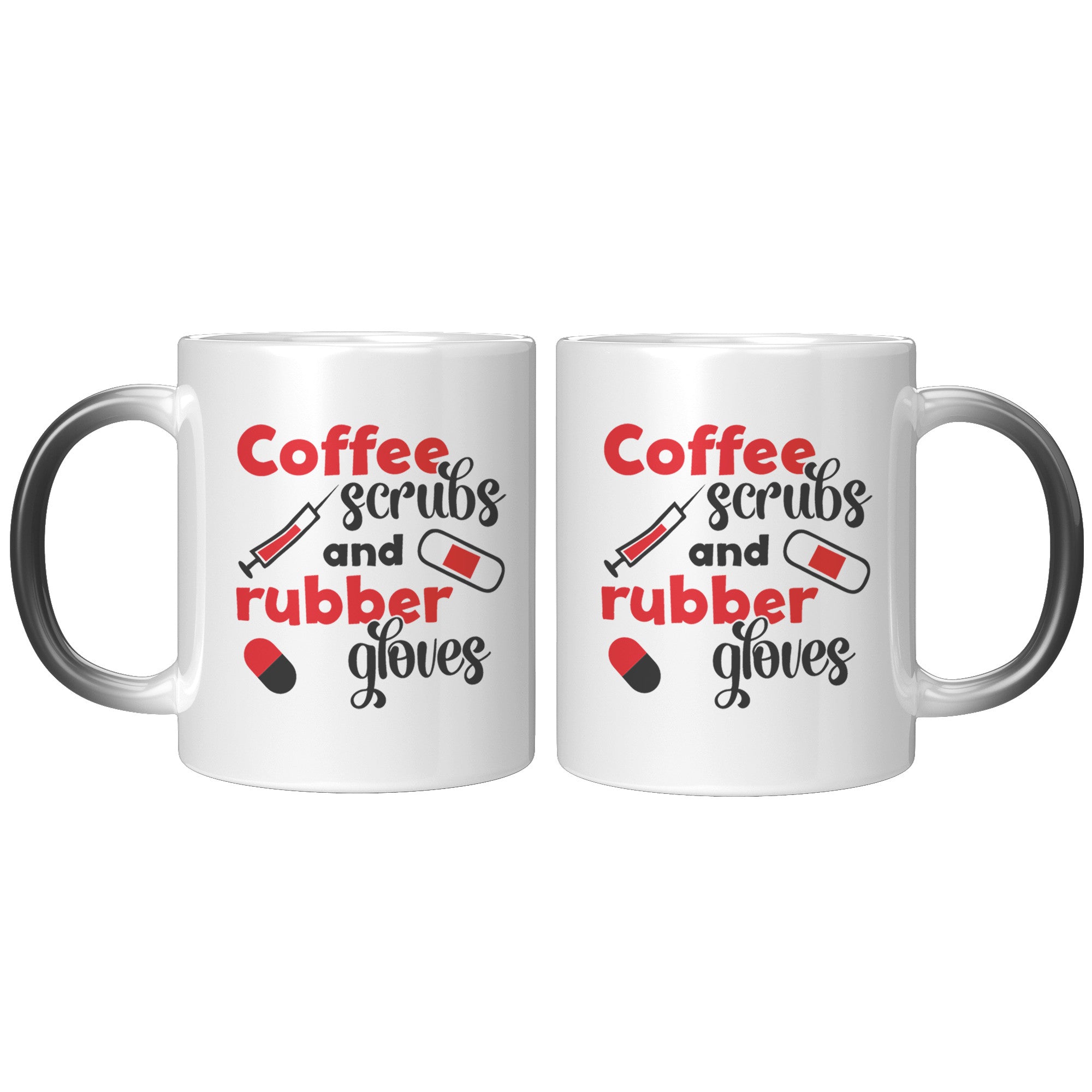 Frontline Warrior Nurse – Red Heart Design Magic Mug for Healthcare Heroes