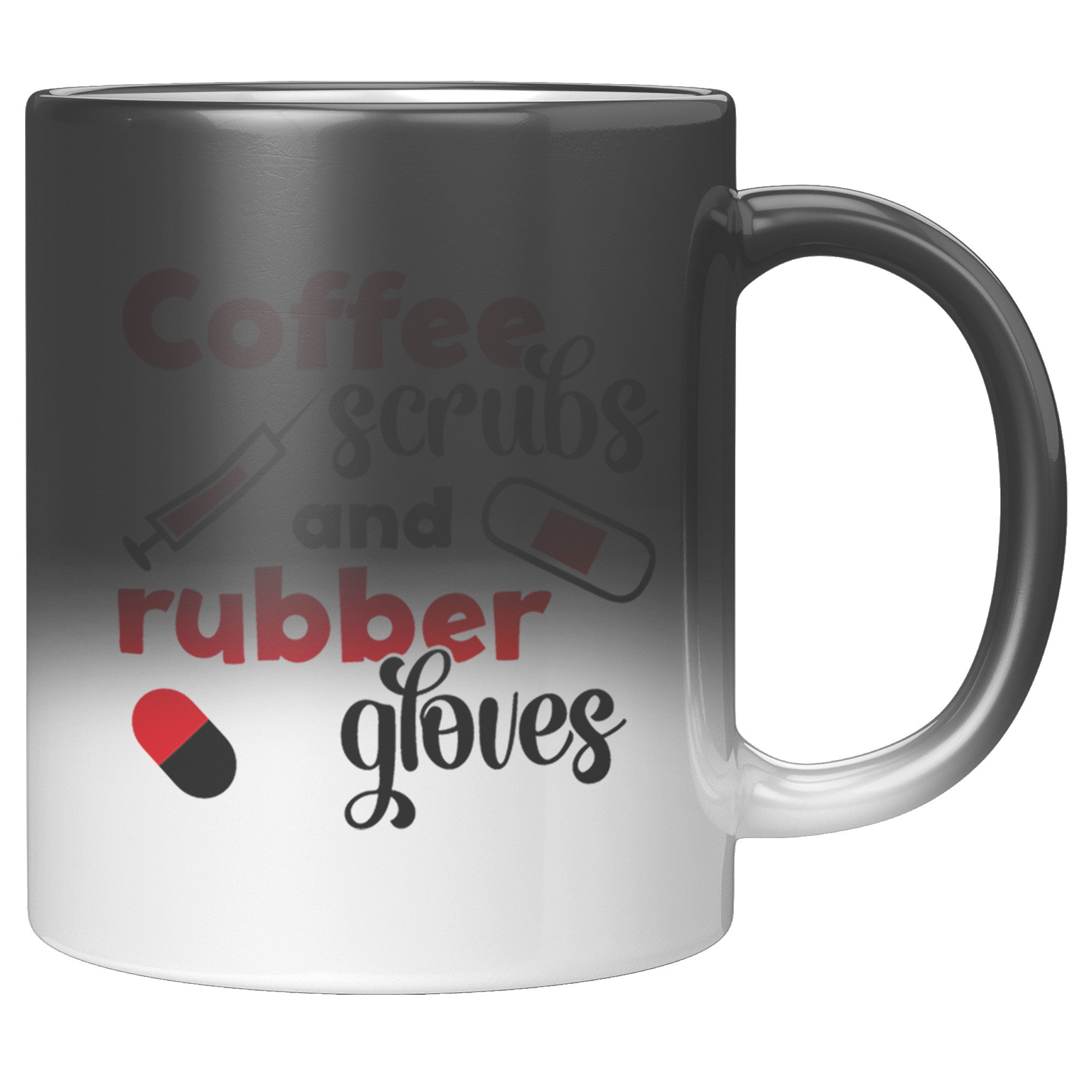 Frontline Warrior Nurse – Red Heart Design Magic Mug for Healthcare Heroes