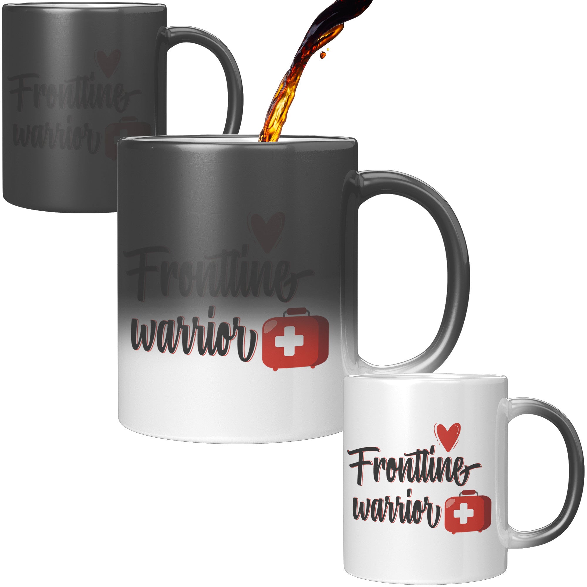 Frontline Warrior – Color-Changing Magic Mug, 11oz, Healthcare Hero Design