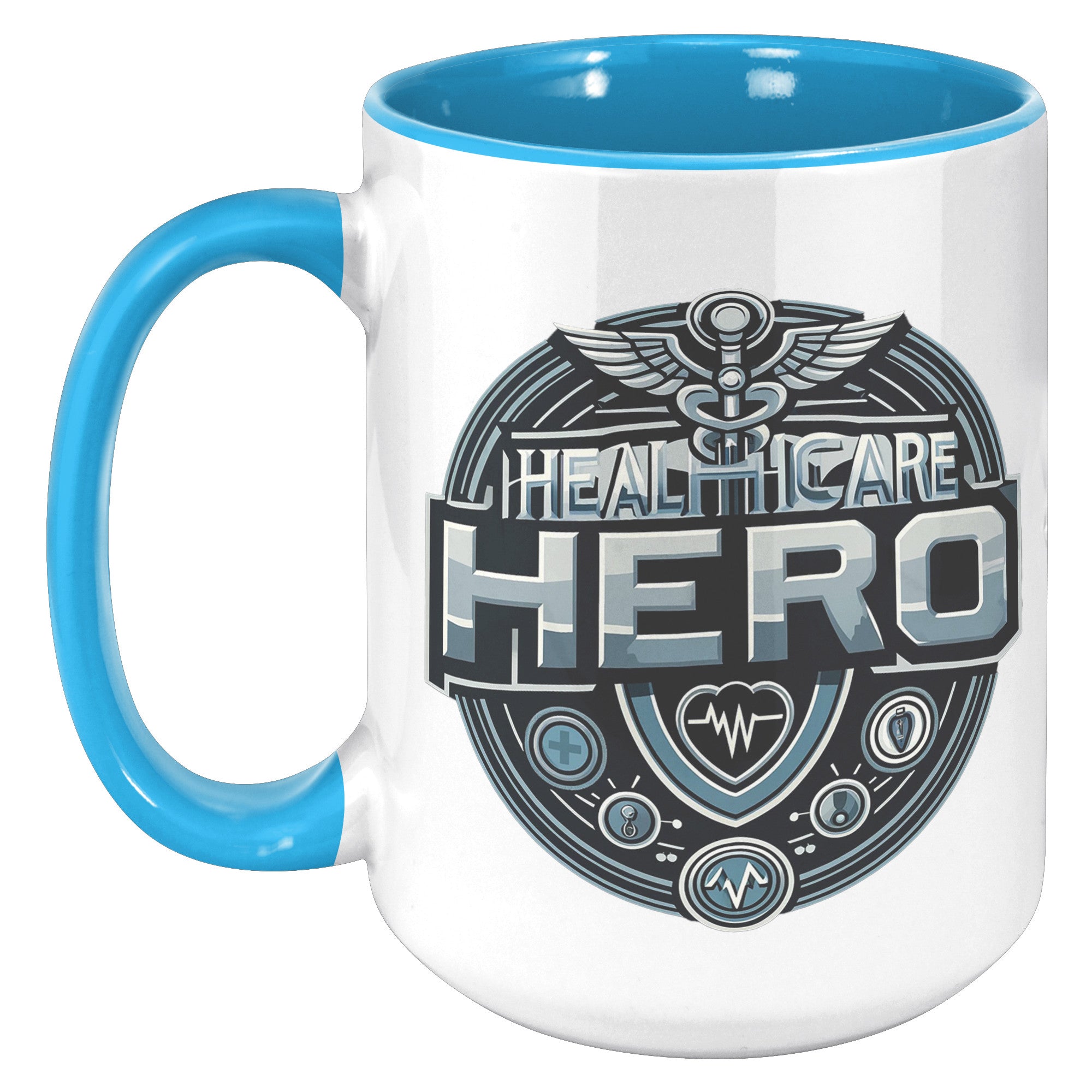 Healthcare Hero 15oz Accent Mug – Premium Quality Mug for Medical Professionals