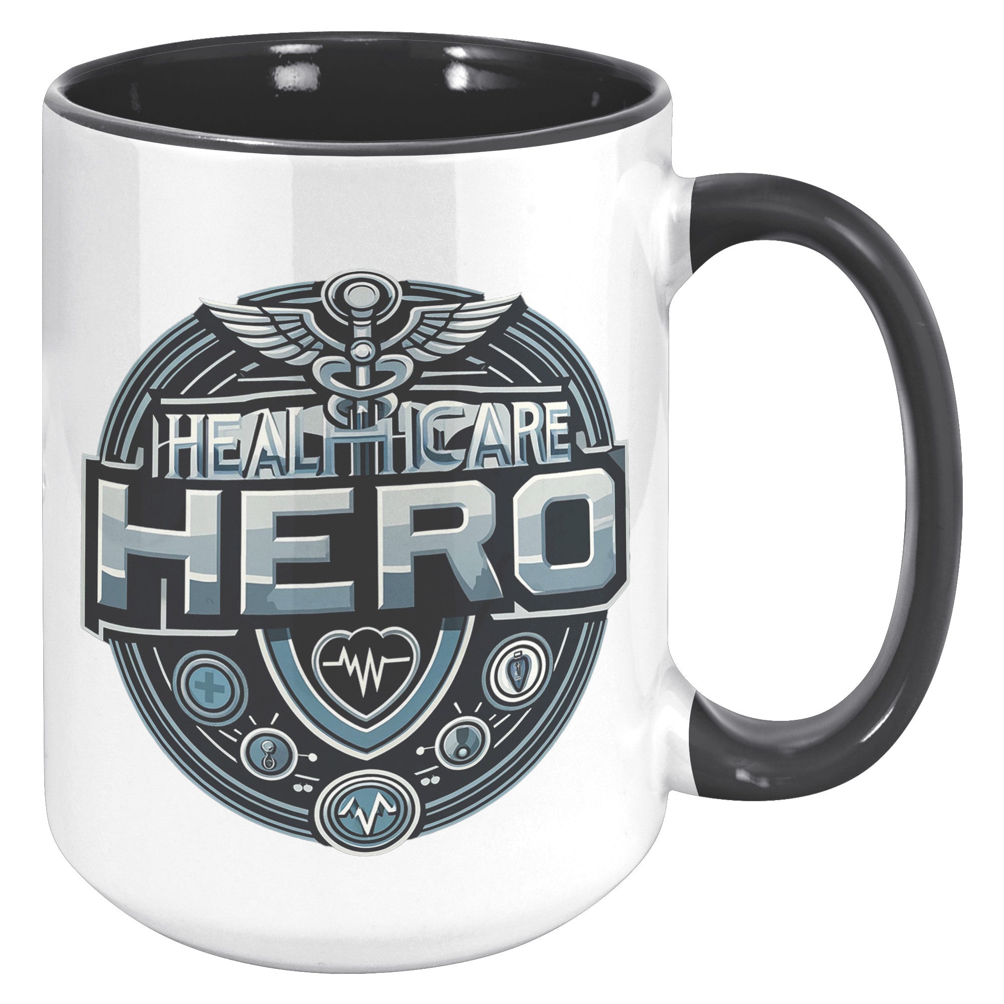 Healthcare Hero 15oz Accent Mug – Premium Quality Mug for Medical Professionals