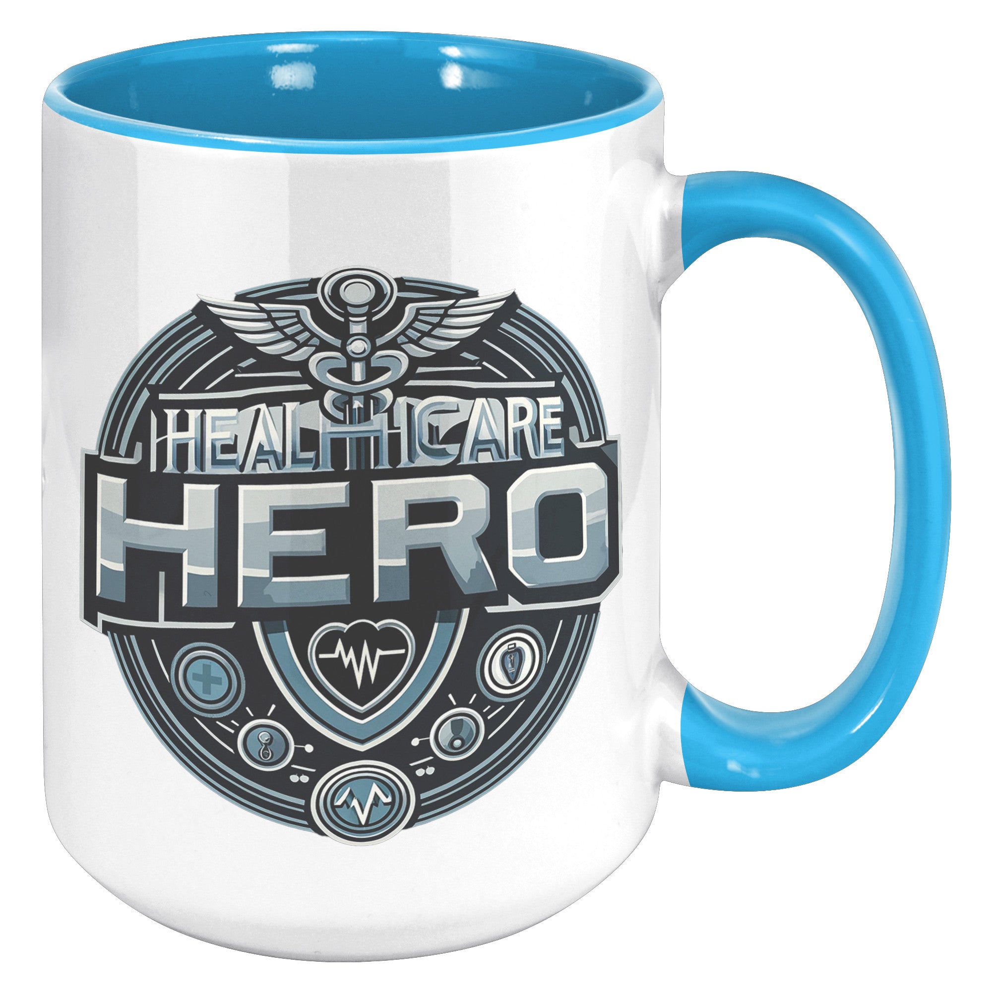 Healthcare Hero 15oz Accent Mug – Premium Quality Mug for Medical Professionals