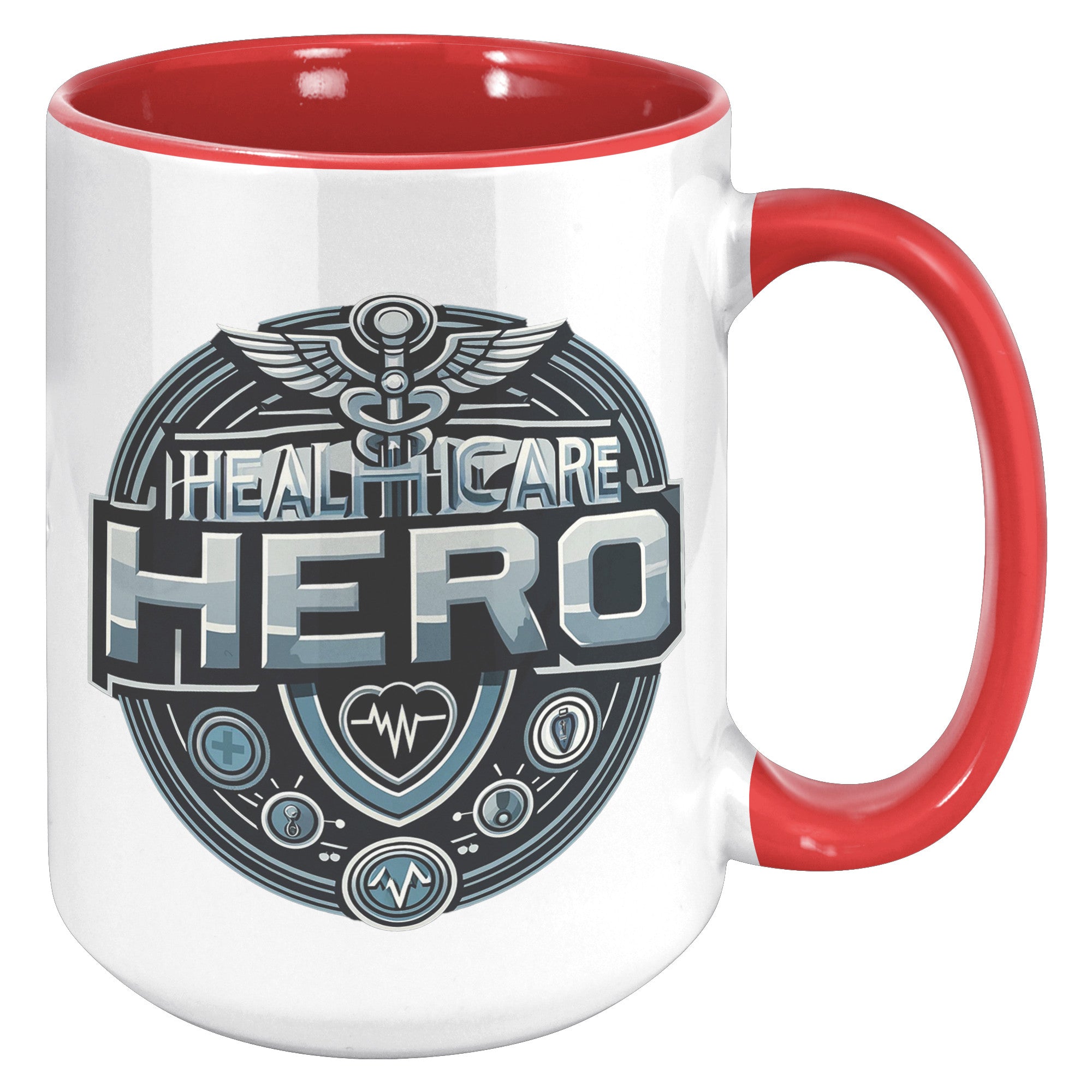 Healthcare Hero 15oz Accent Mug – Premium Quality Mug for Medical Professionals