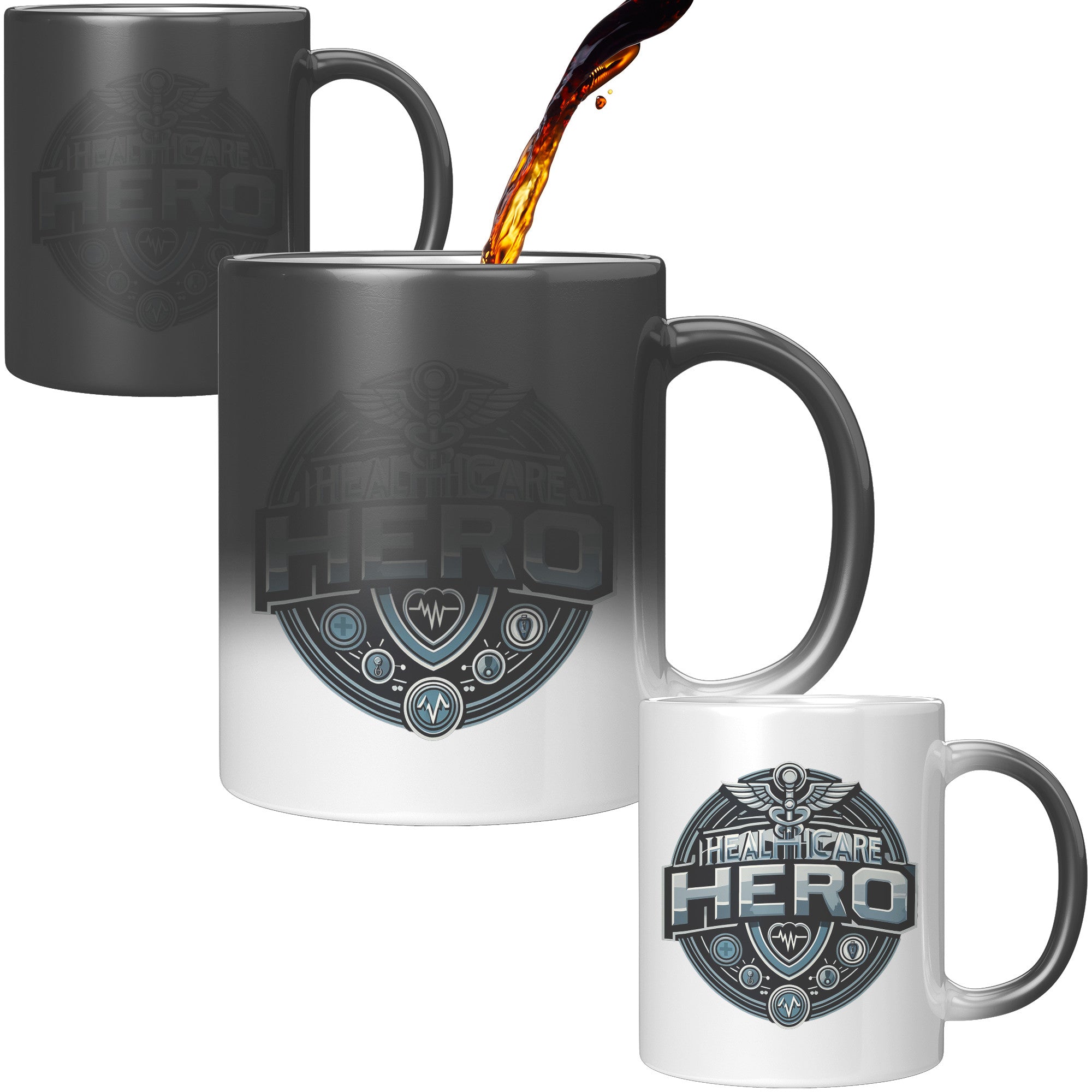 Healthcare Hero Badge – 11oz Color-Changing Magic Mug for Medical Professionals