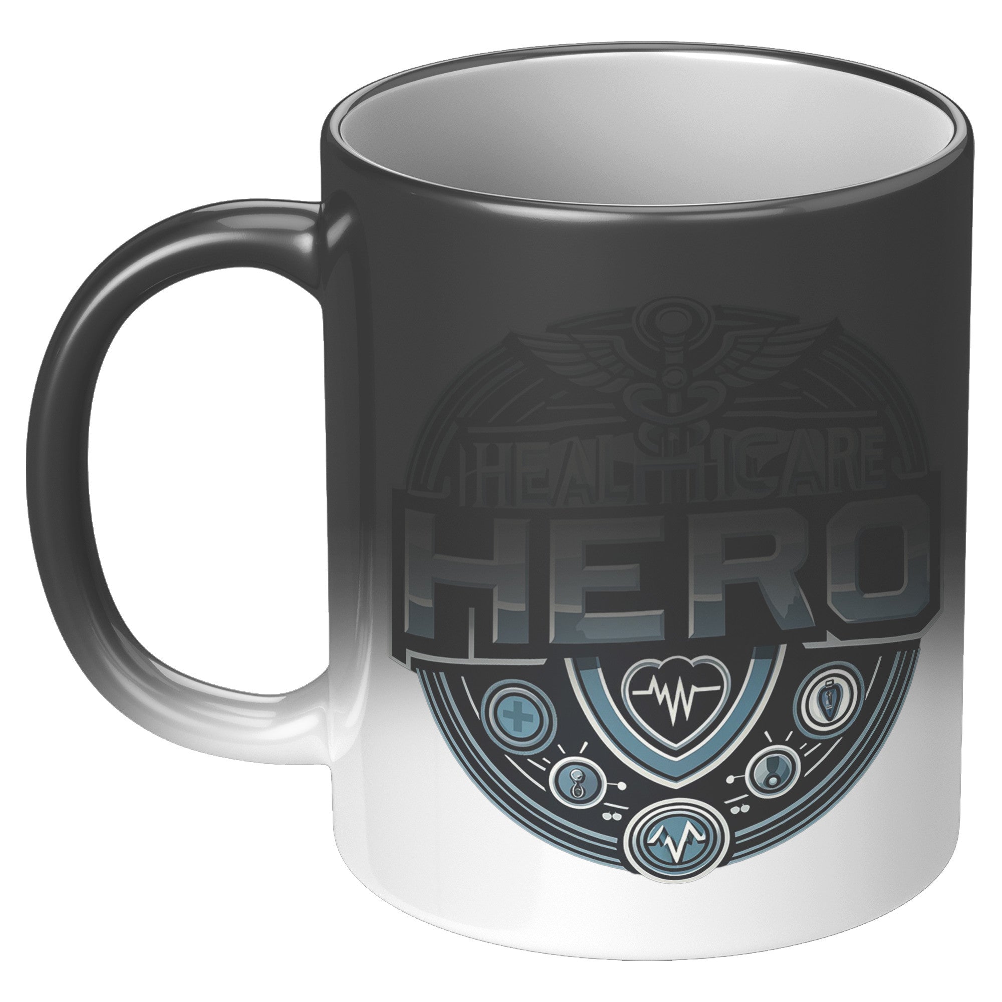 Healthcare Hero Badge – 11oz Color-Changing Magic Mug for Medical Professionals