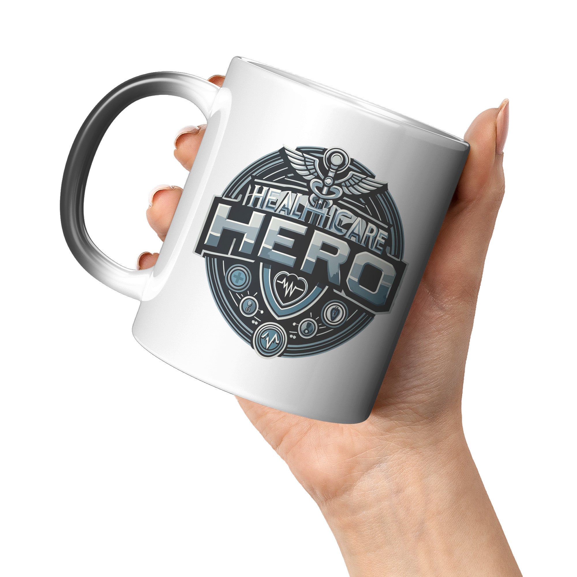 Healthcare Hero Badge – 11oz Color-Changing Magic Mug for Medical Professionals