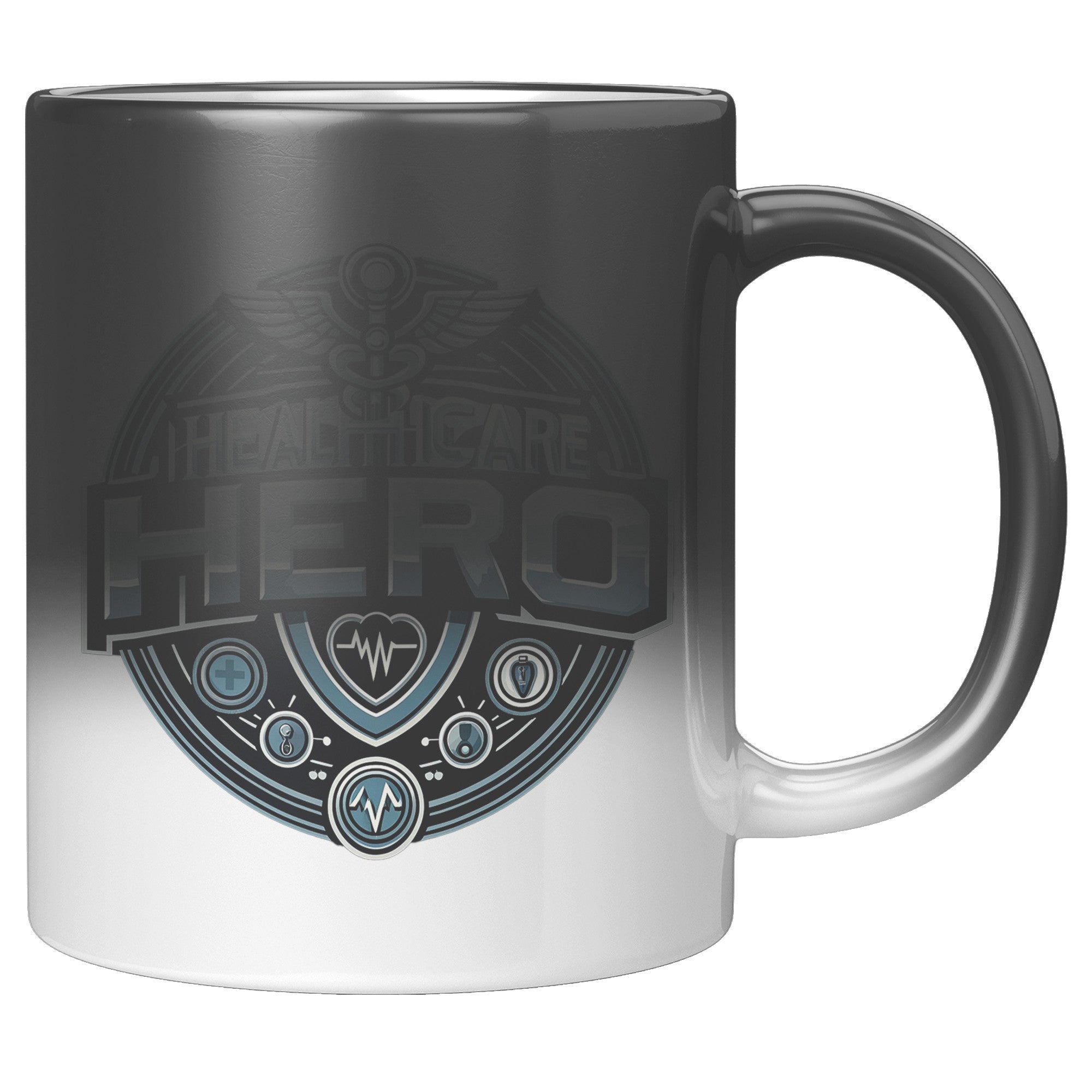 Healthcare Hero Badge – 11oz Color-Changing Magic Mug for Medical Professionals