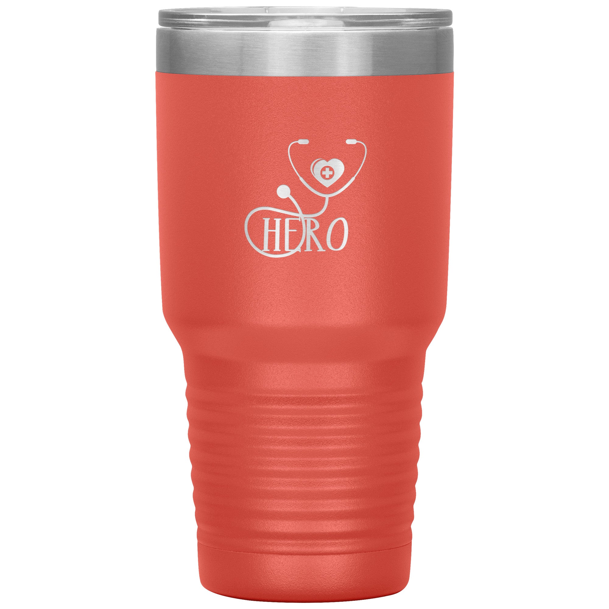 Healthcare Hero Stethoscope Design on 30oz Insulated Tumbler