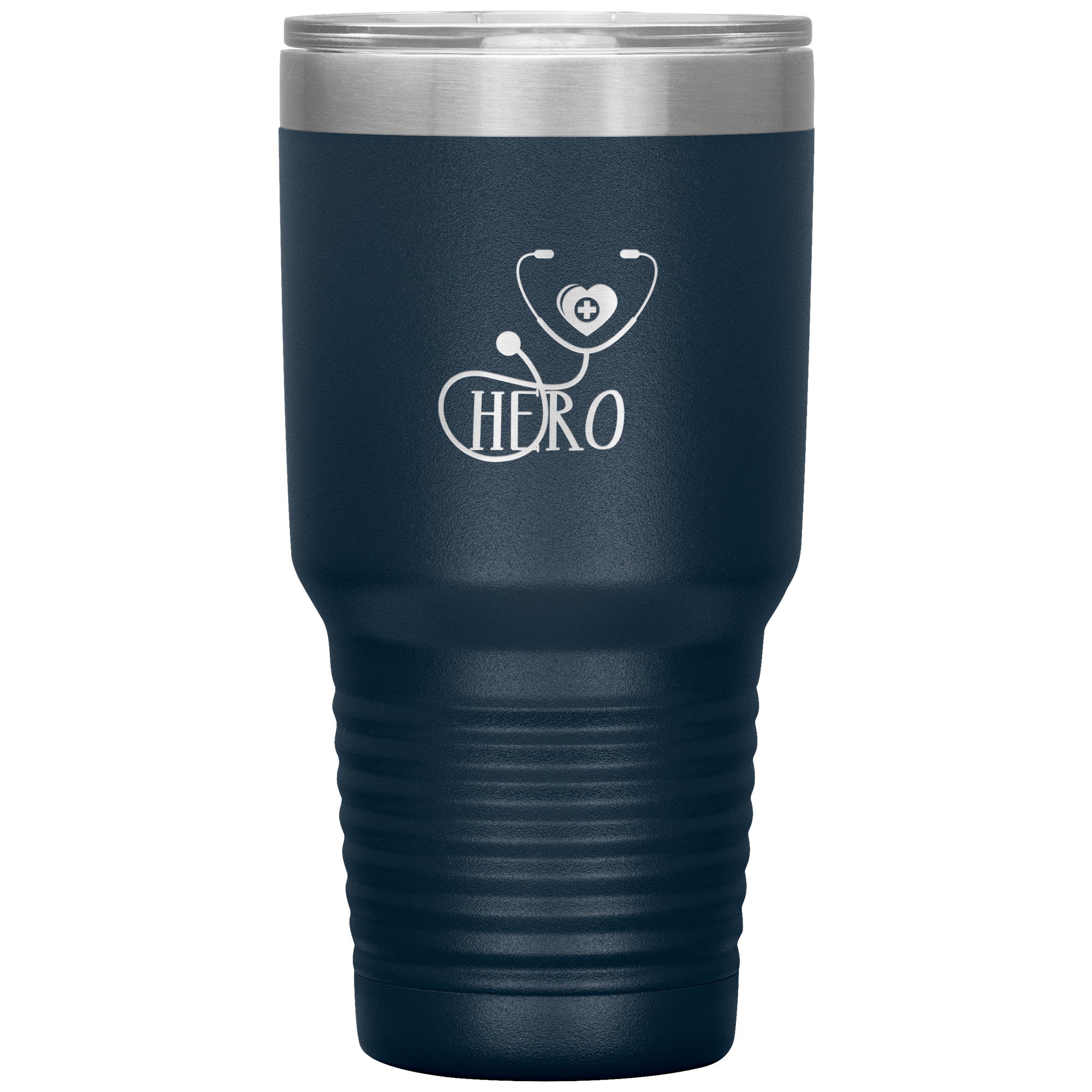 Healthcare Hero Stethoscope Design on 30oz Insulated Tumbler